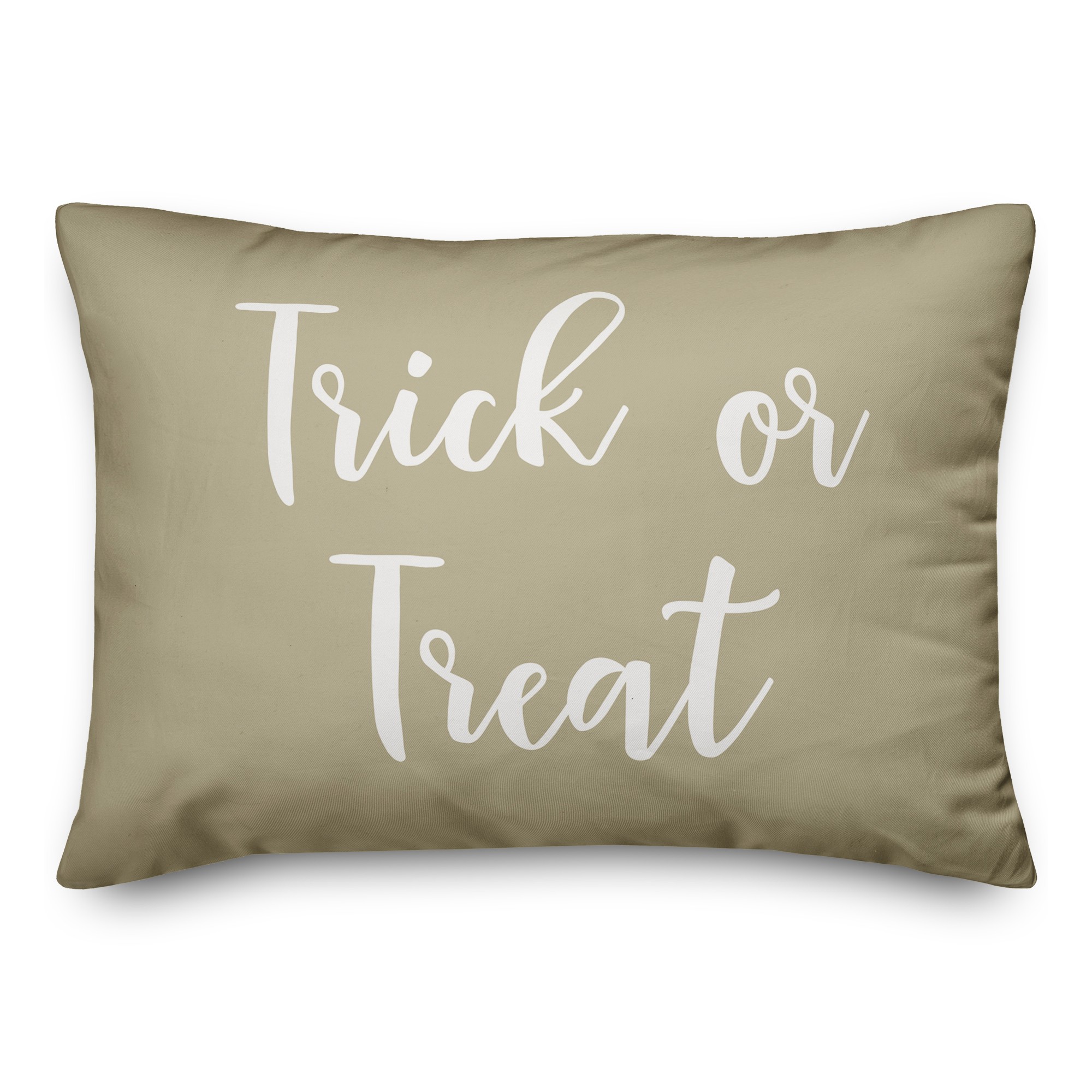 Trick Or Treat in Beige 14x20 Spun Poly Pillow