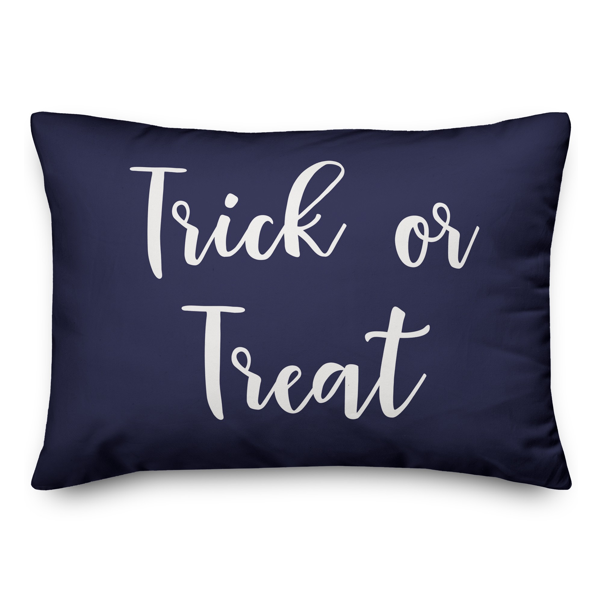 Trick Or Treat in Navy 14x20 Spun Poly Pillow