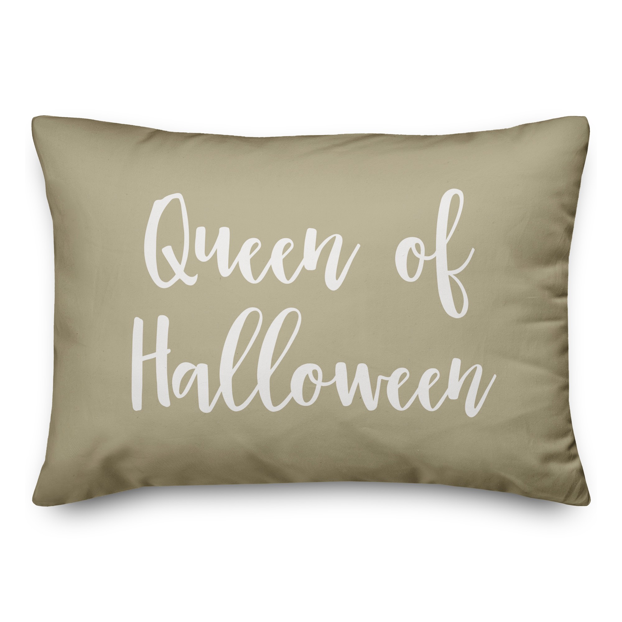 Queen Of Halloween in Beige 14x20 Spun Poly Pillow