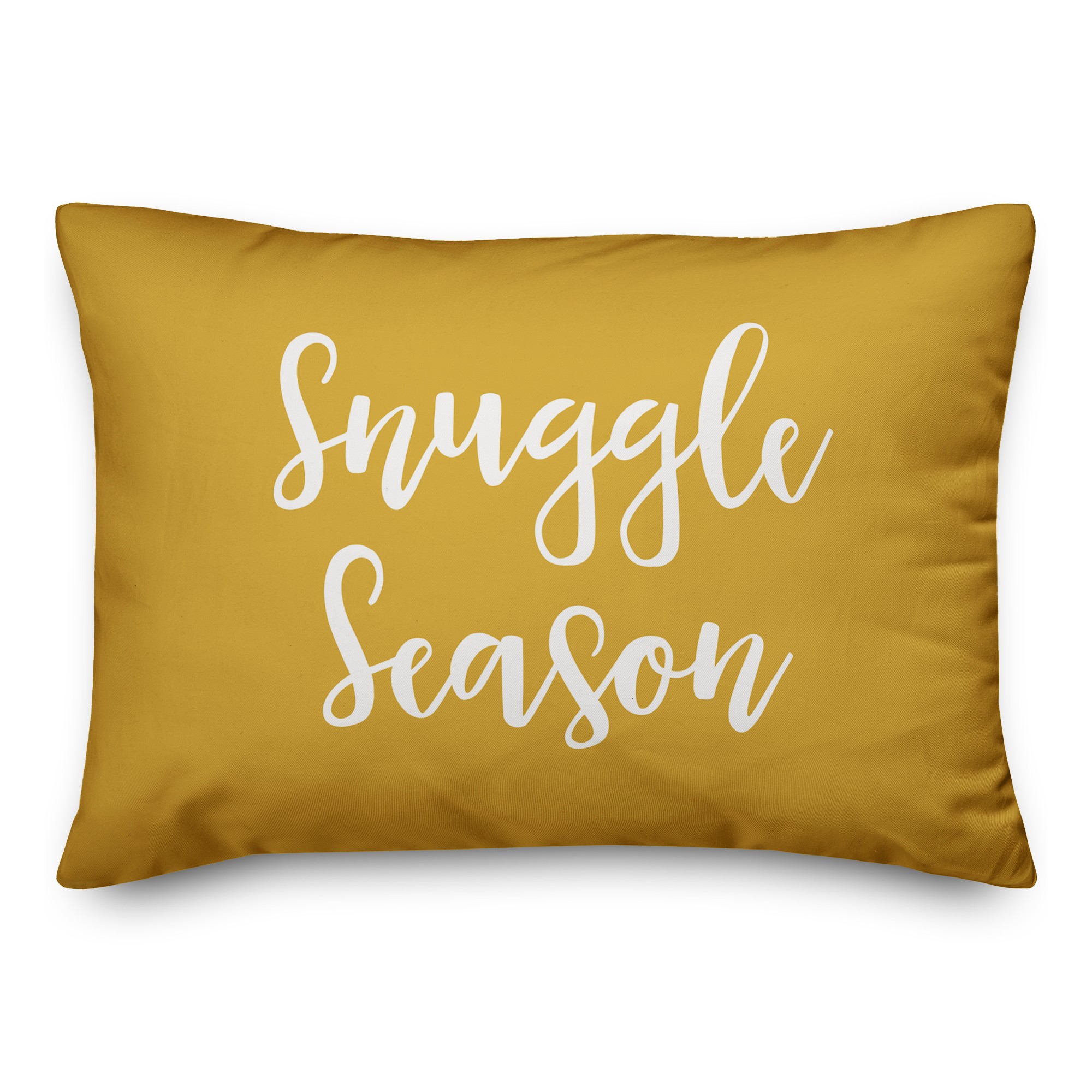 Snuggle Season in Mustard 14x20 Spun Poly Pillow