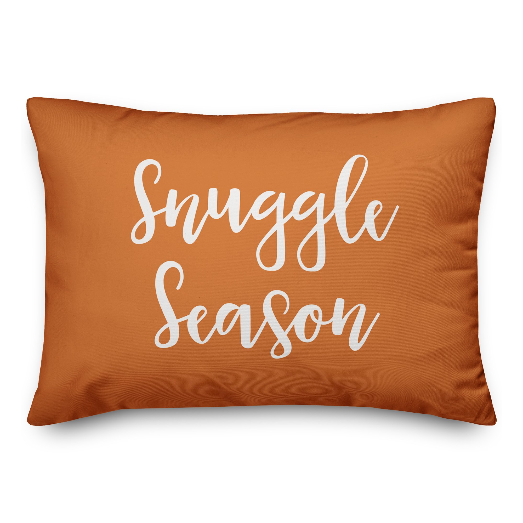 Snuggle Season in Orange 14x20 Spun Poly Pillow