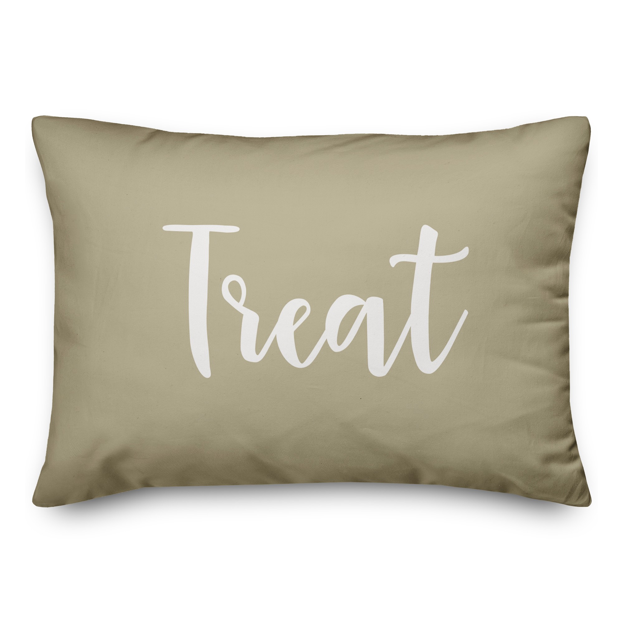 Treat in Beige 14x20 Spun Poly Pillow