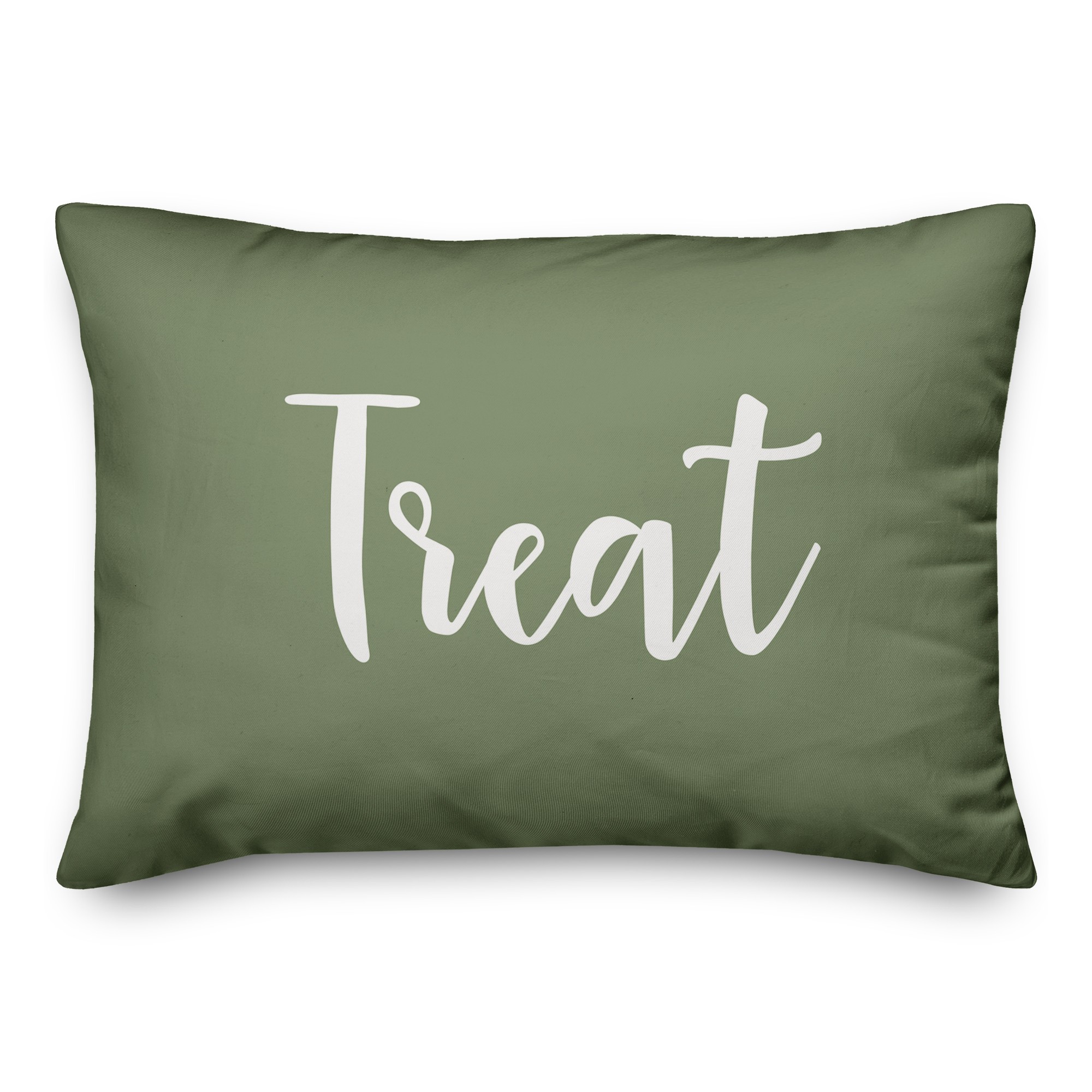 Treat in Green 14x20 Spun Poly Pillow