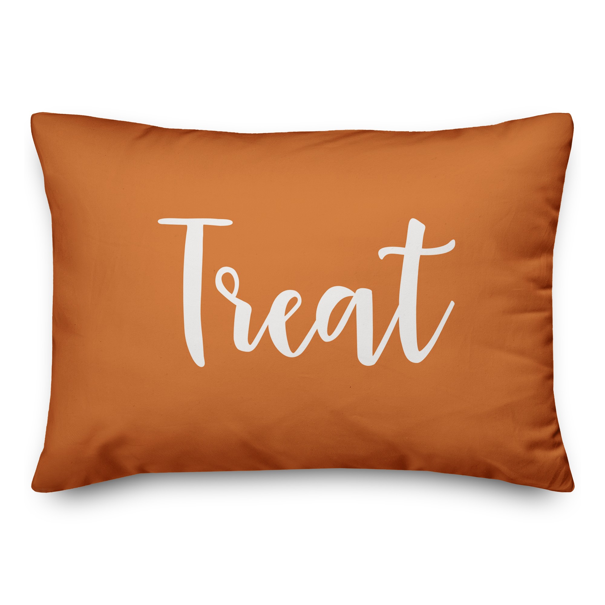 Treat in Orange 14x20 Spun Poly Pillow