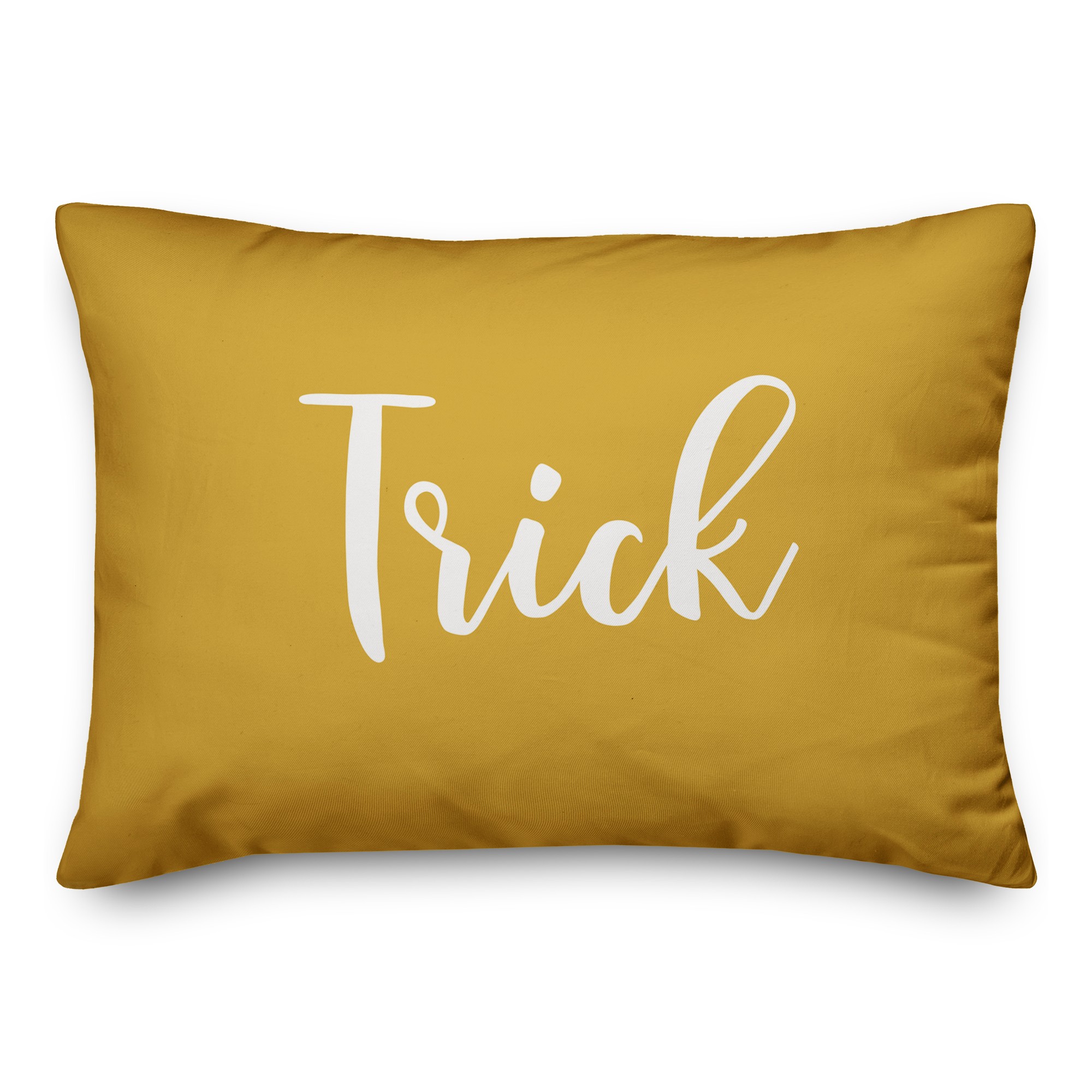 Trick in Mustard 14x20 Spun Poly Pillow