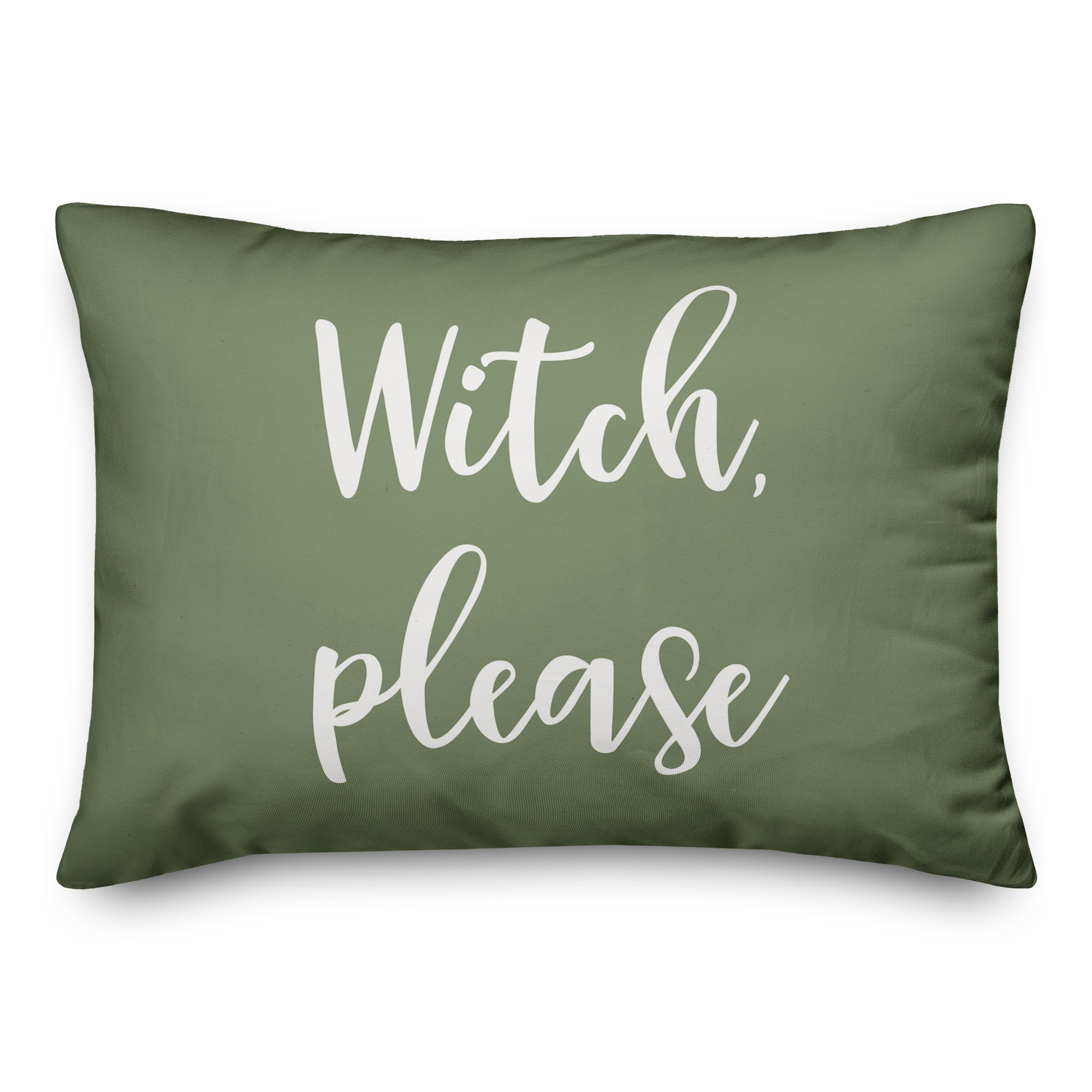 Witch, Please in Green 14x20 Spun Poly Pillow