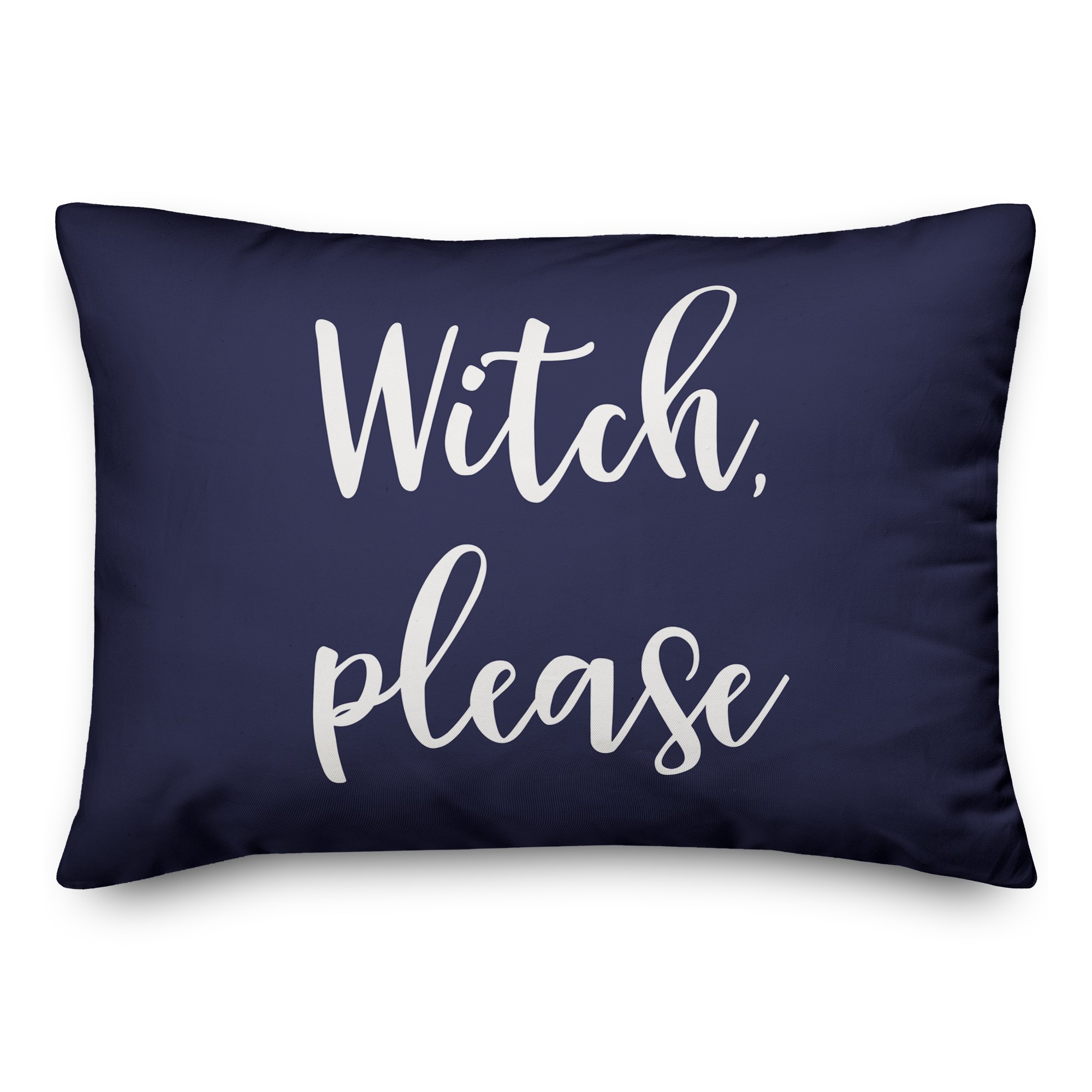 Witch, Please in Navy 14x20 Spun Poly Pillow