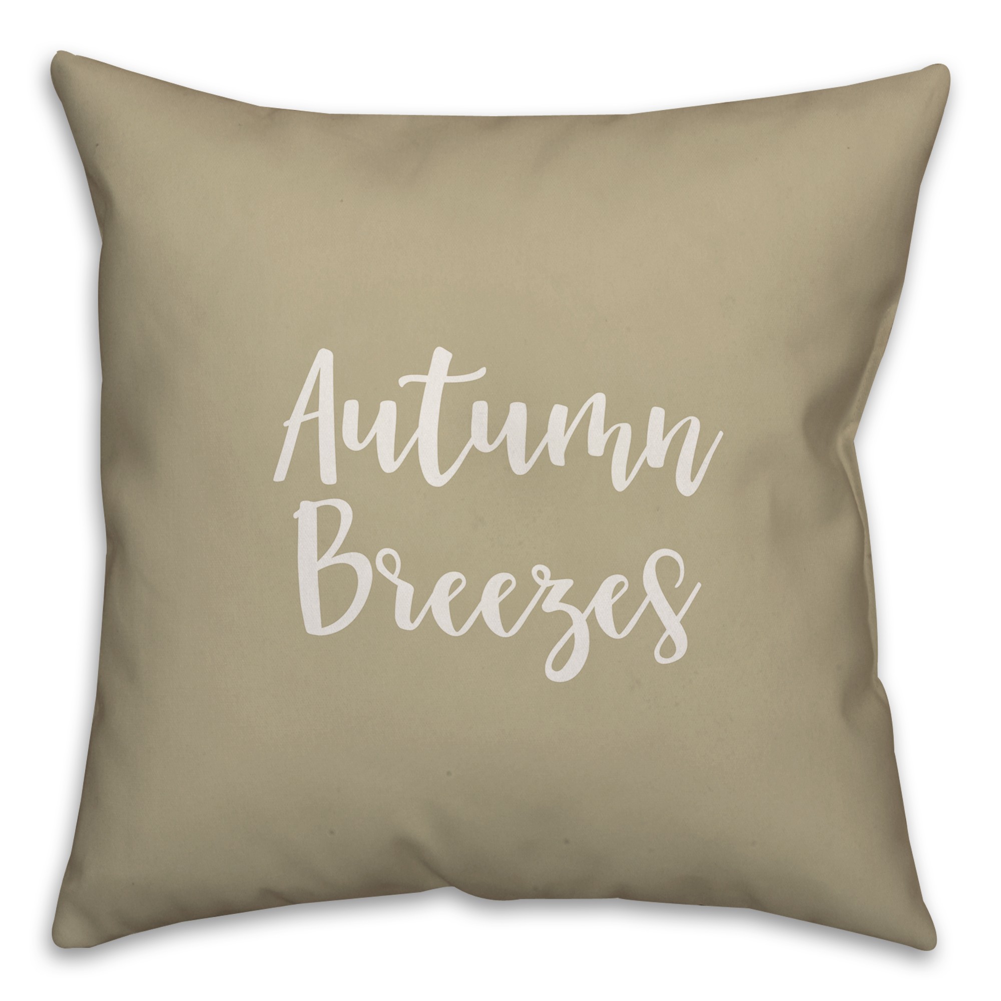 Autumn Breezes in Beige 18x18 Spun Poly Pillow