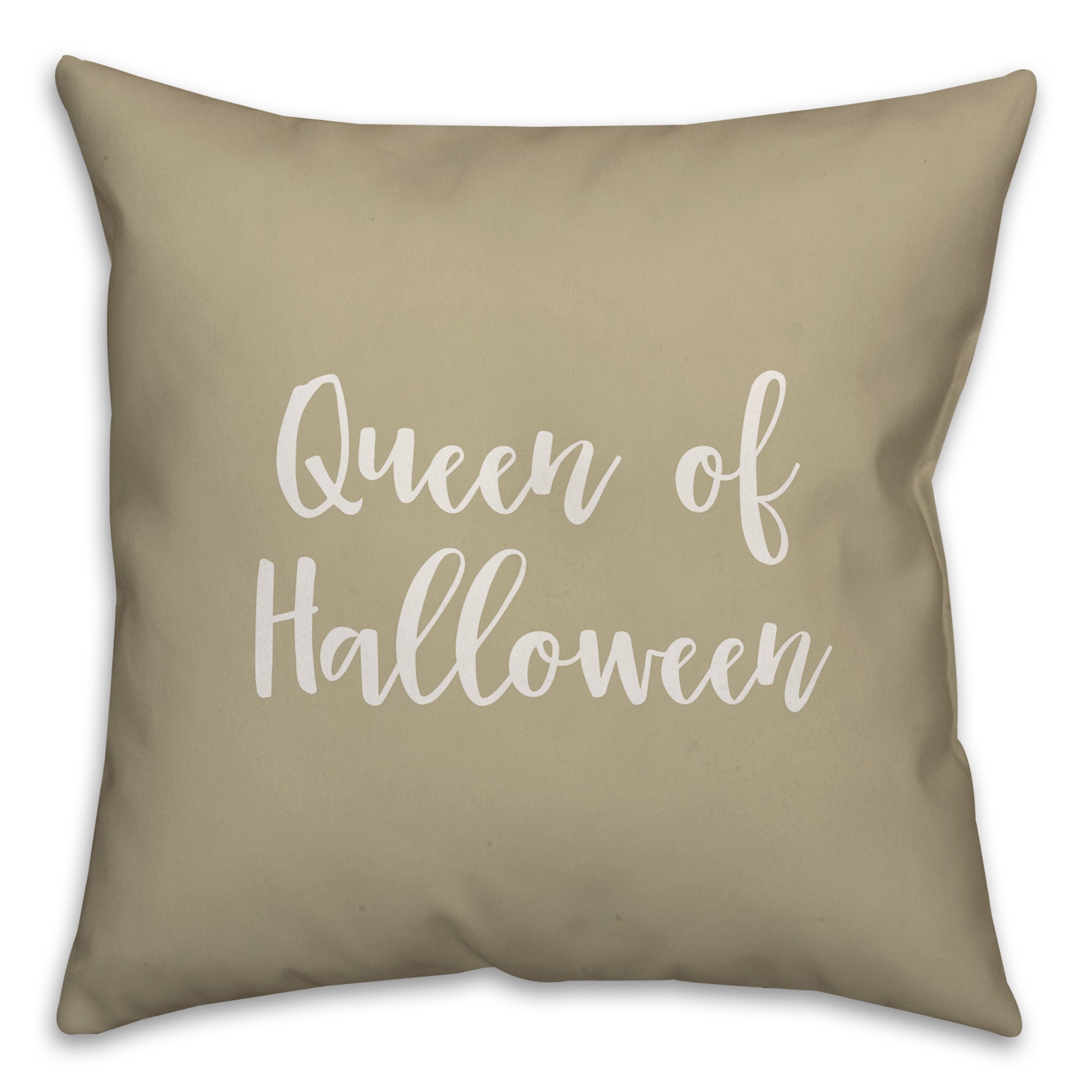 Queen Of Halloween in Beige 18x18 Spun Poly Pillow