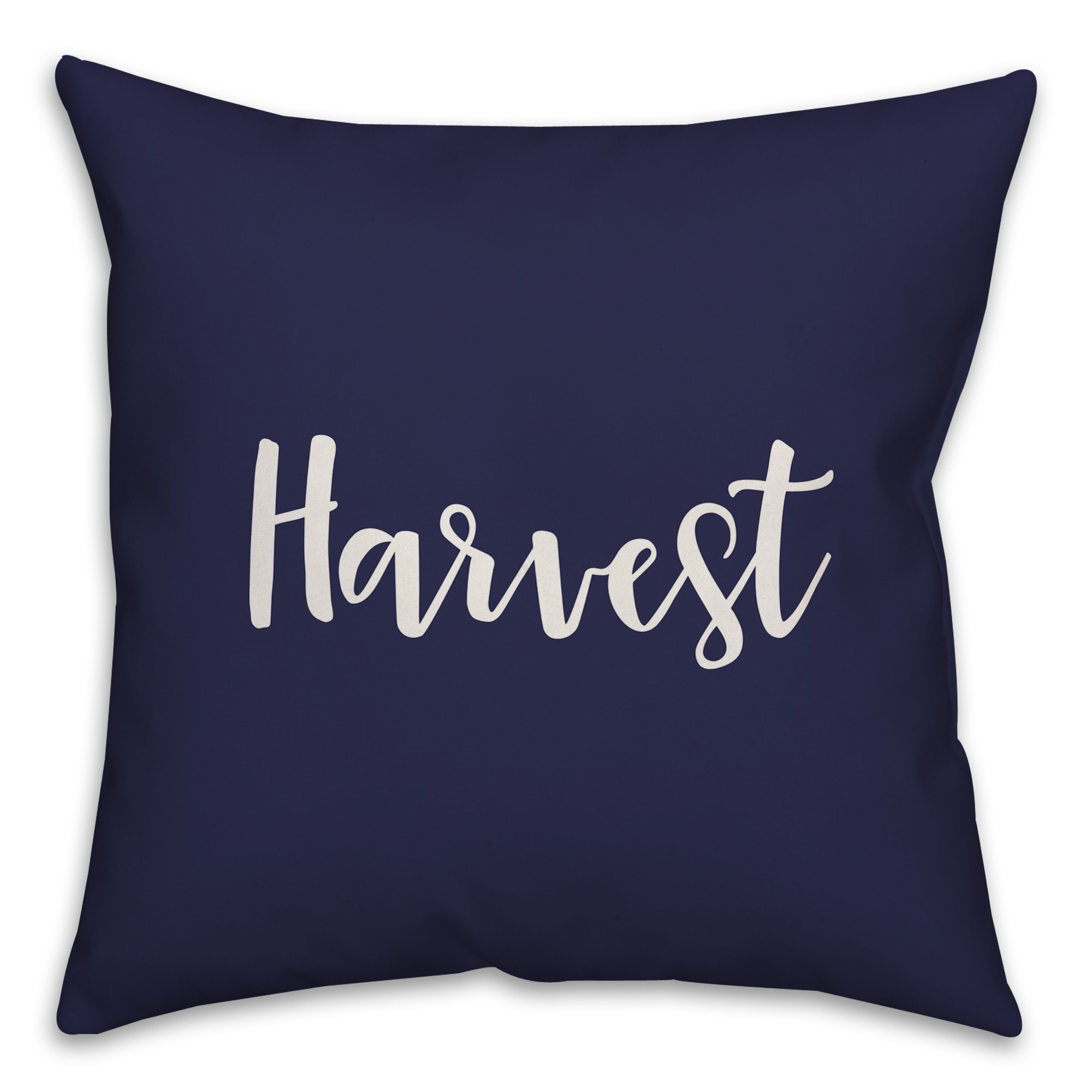 Harvest in Navy 18x18 Spun Poly Pillow Cover