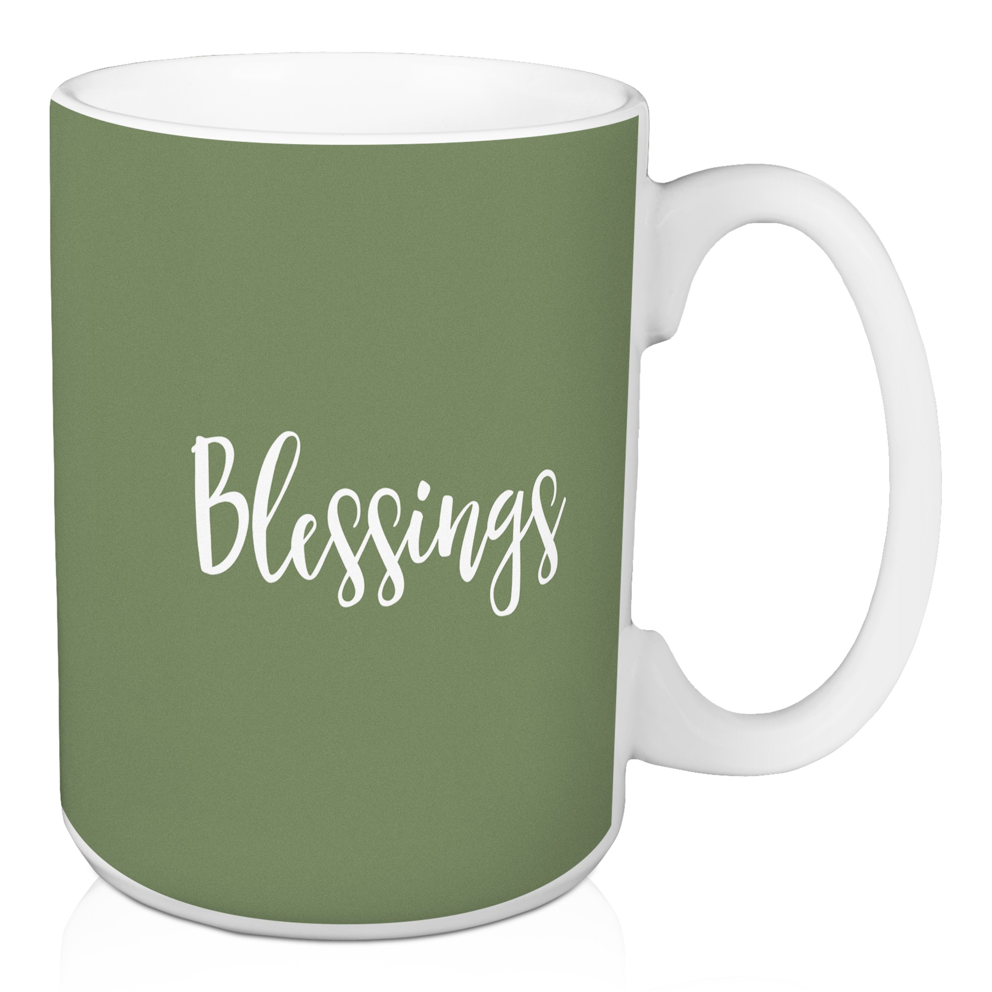 Blessings in Green 15 oz Mug