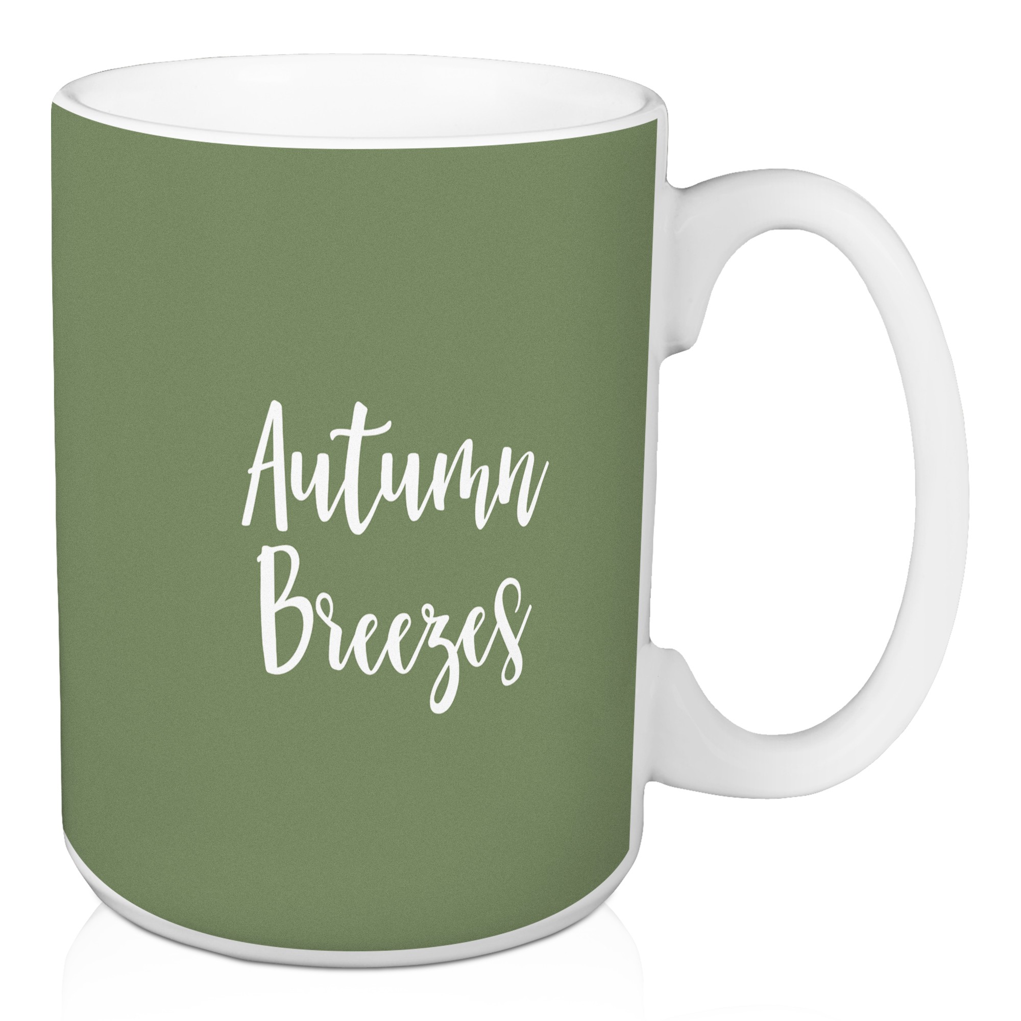 Autumn Breezes in Green 15 oz Mug
