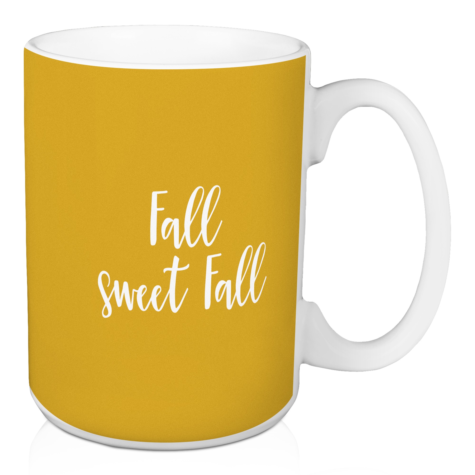 Fall Sweet Fall in Mustard 15 oz Mug