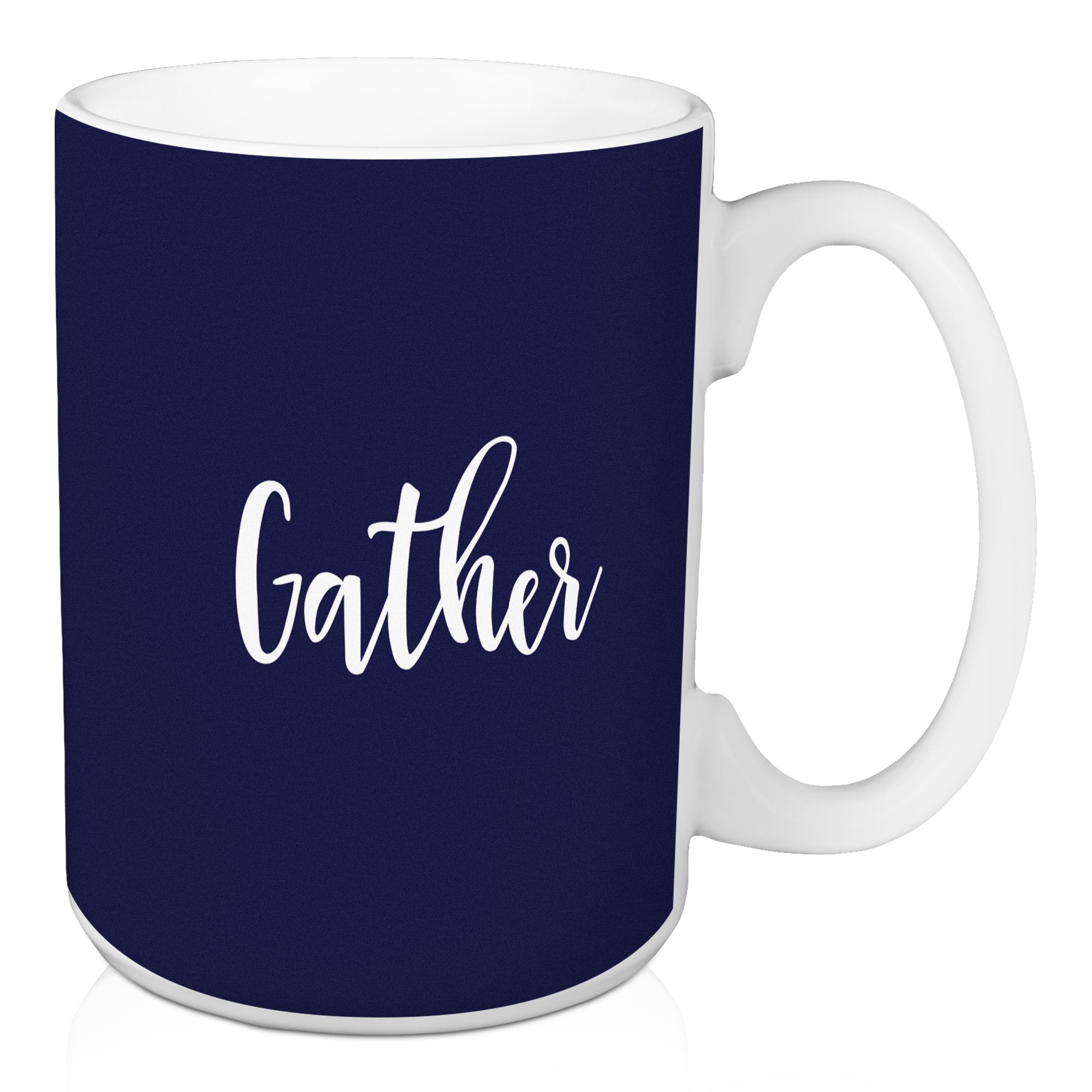 Gather in Navy 15 oz Mug