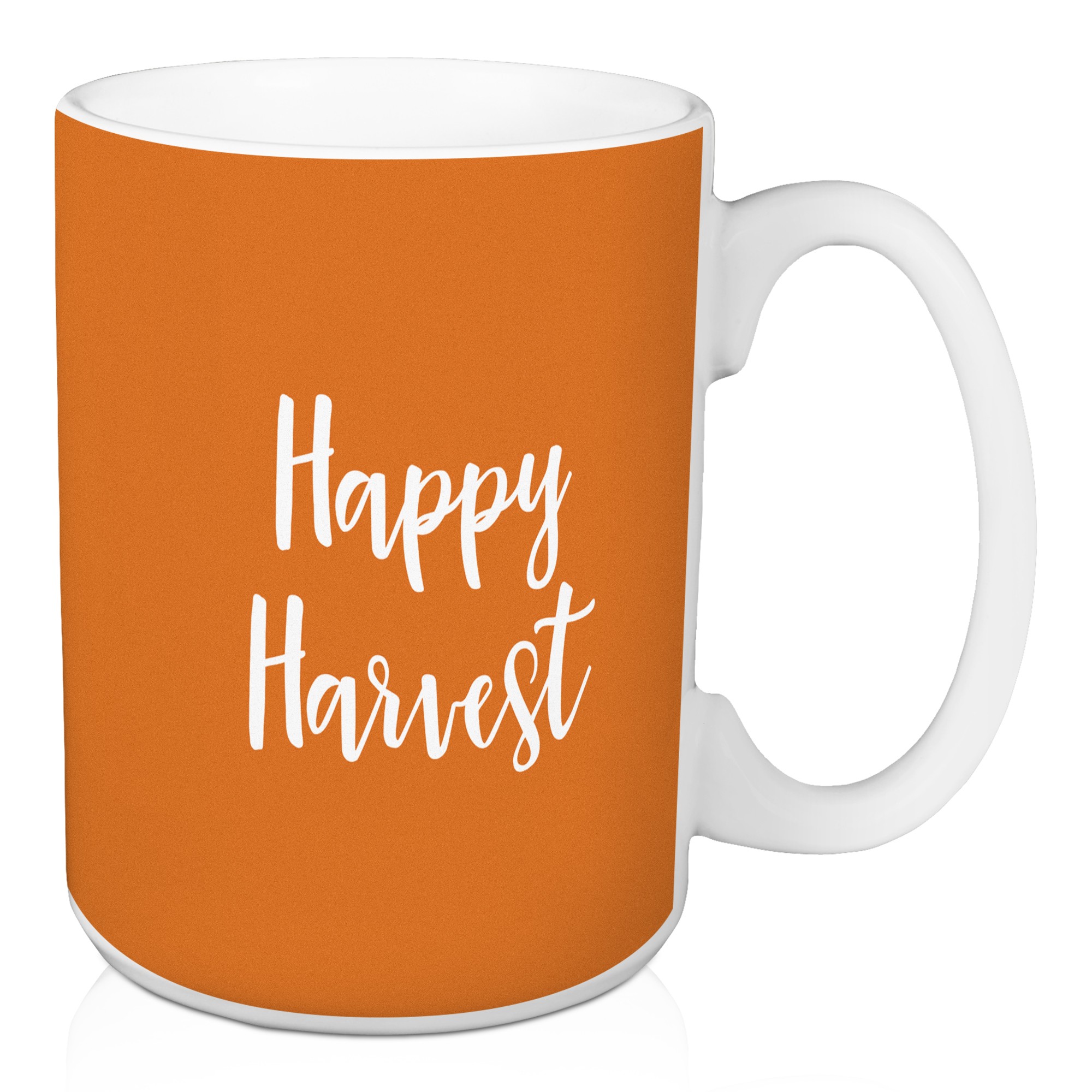 Happy Harvest in Orange 15 oz Mug