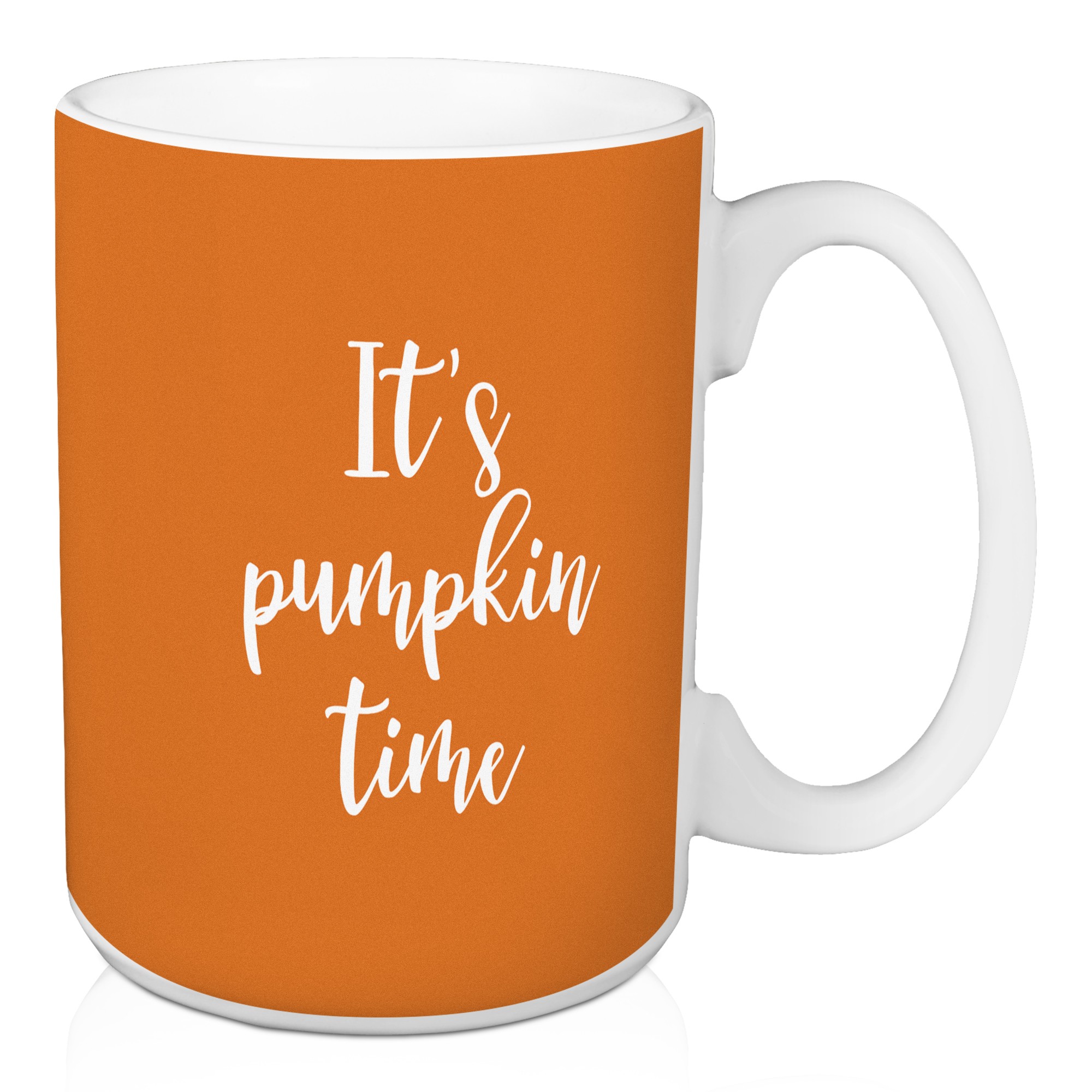It's Pumpkin Time in Orange 15 oz Mug