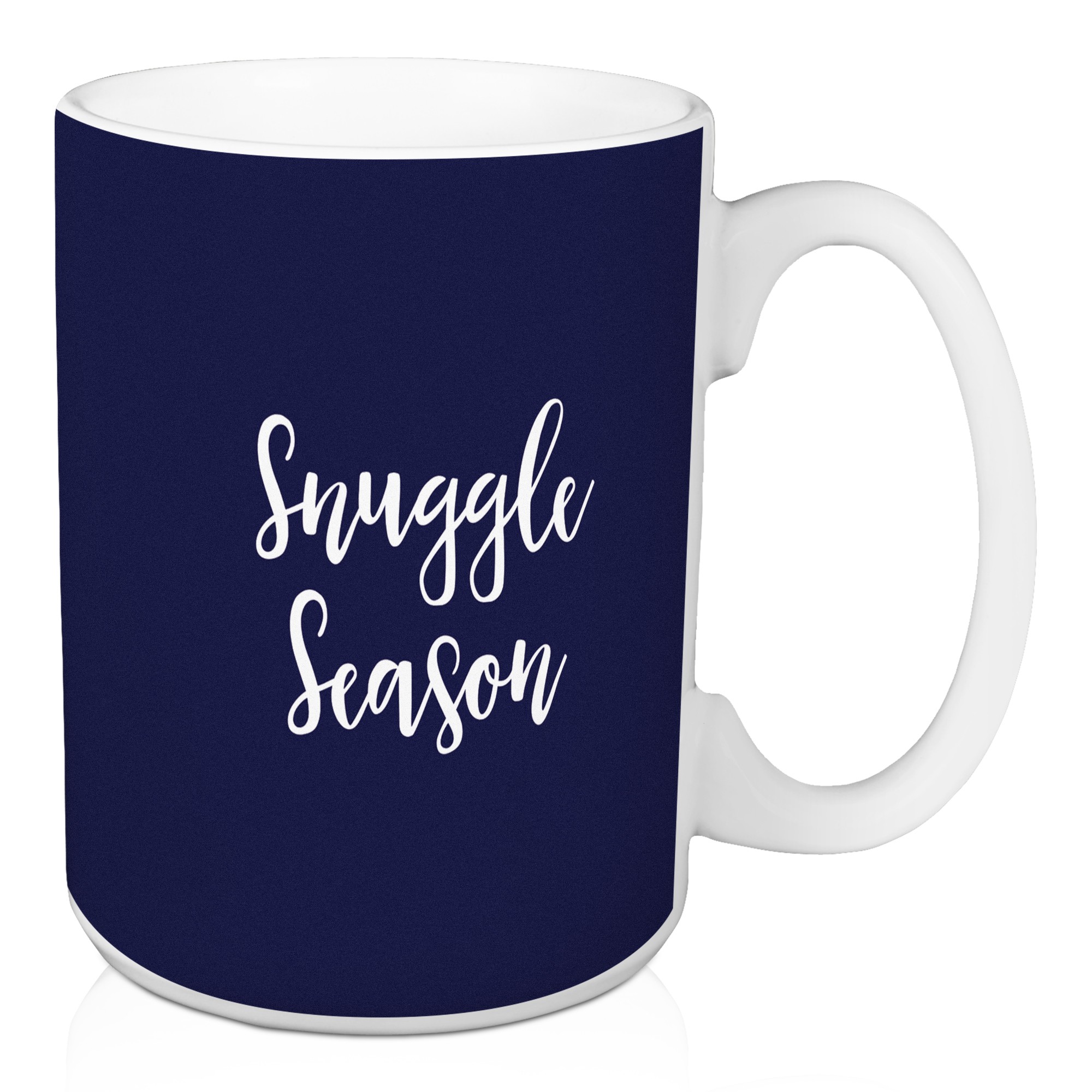 Trick Or Treat Smell My Feet in Navy 15 oz Mug