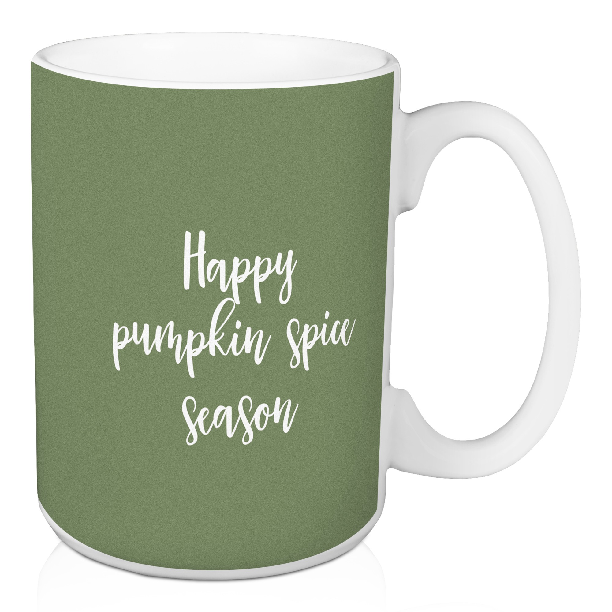 Happy Pumpkin Spice Season in Green 15 oz Mug