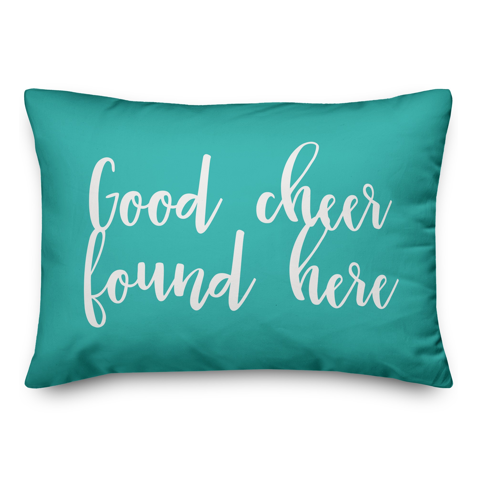 Oh Christmas Tree in Teal 14x20 Spun Poly Pillow