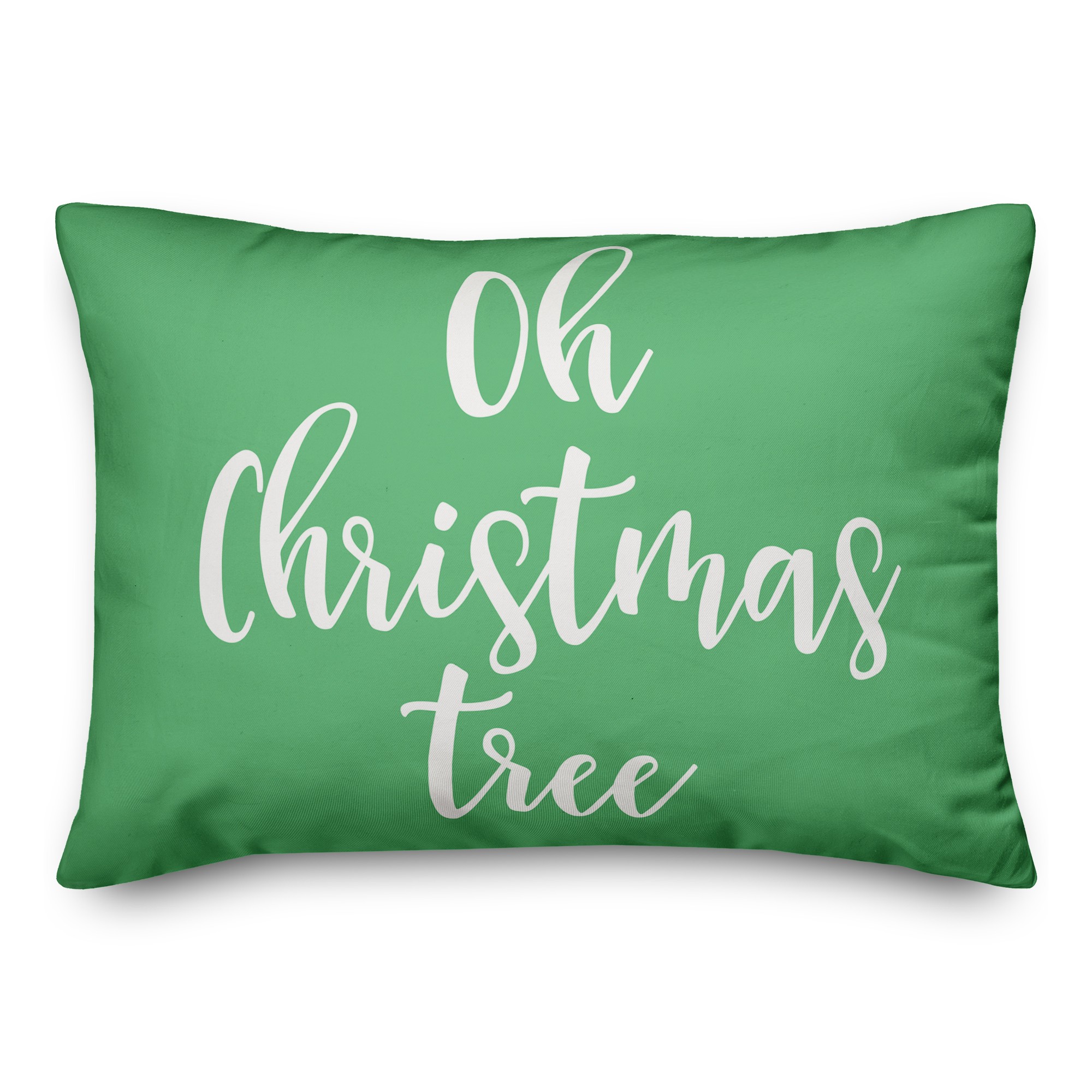 Oh Christmas Tree in Light Green 14x20 Spun Poly Pillow