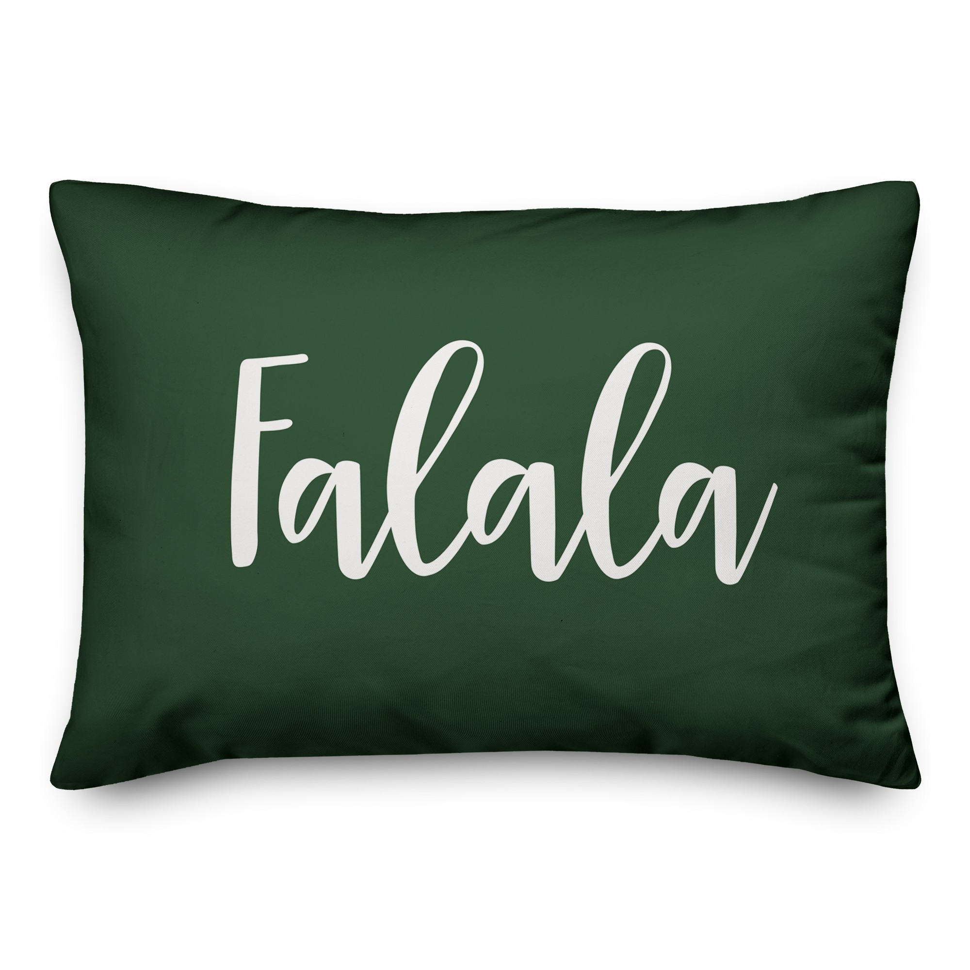 Falala in Dark Green 14x20 Spun Poly Pillow