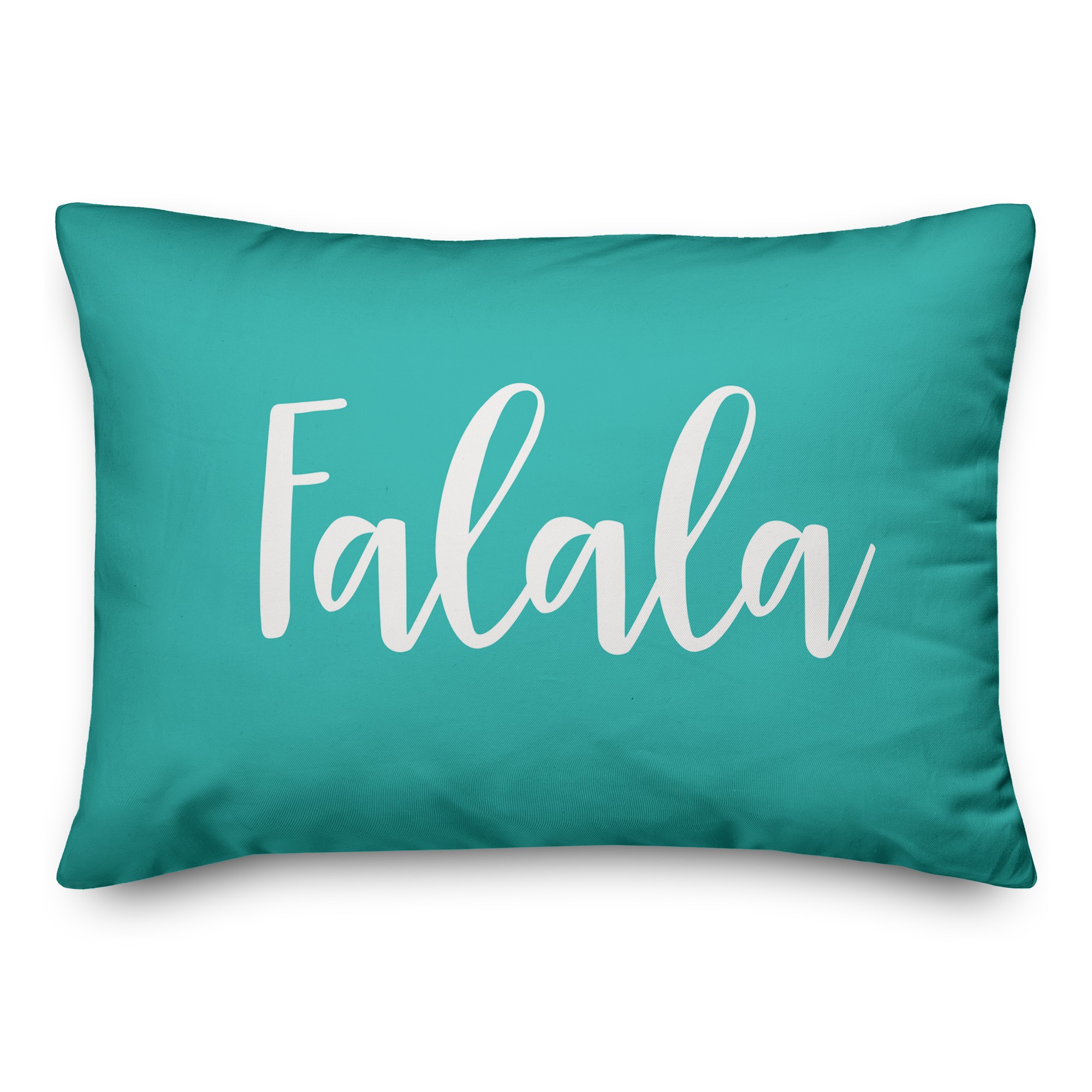 Falala in Teal 14x20 Spun Poly Pillow