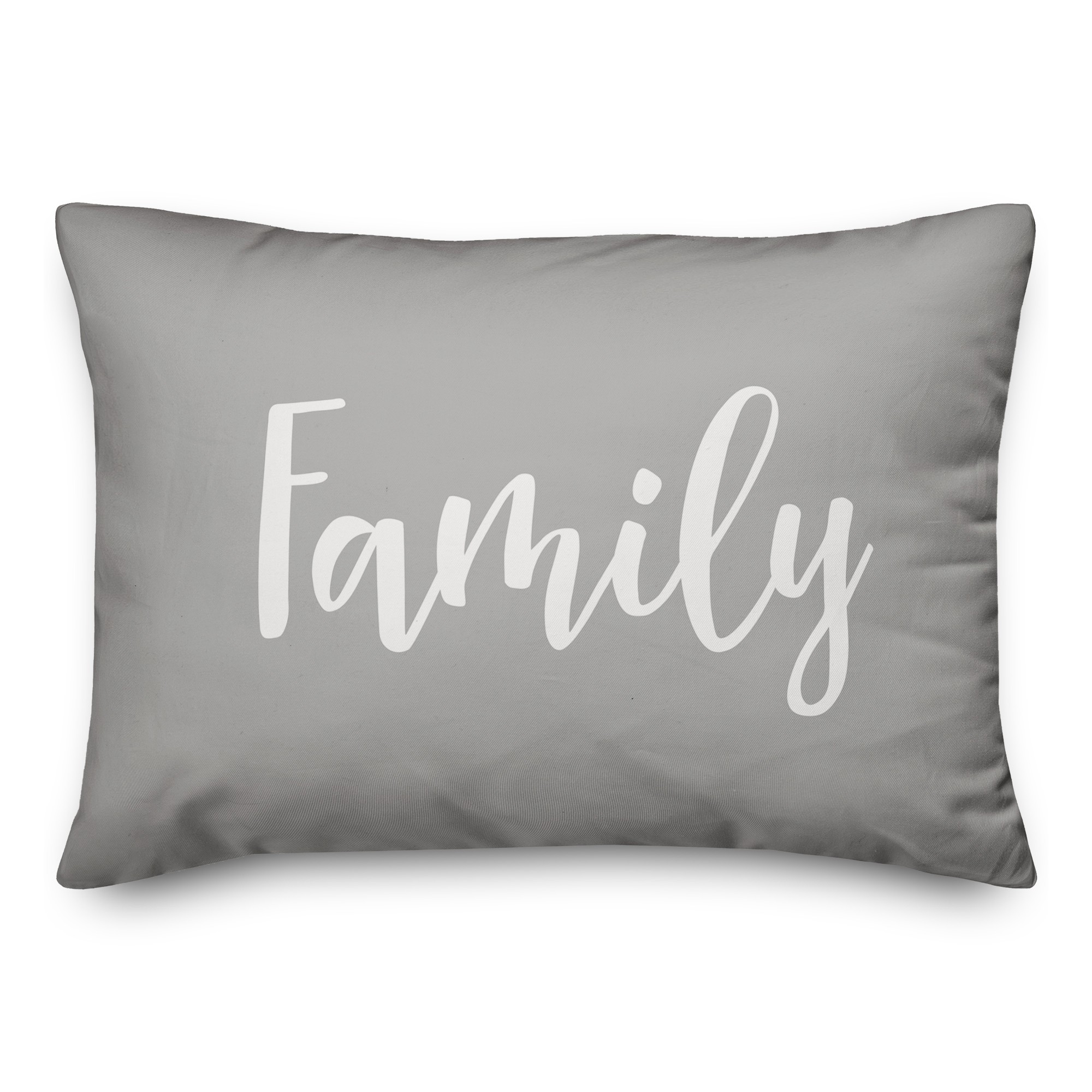 Family in Gray 14x20 Spun Poly Pillow