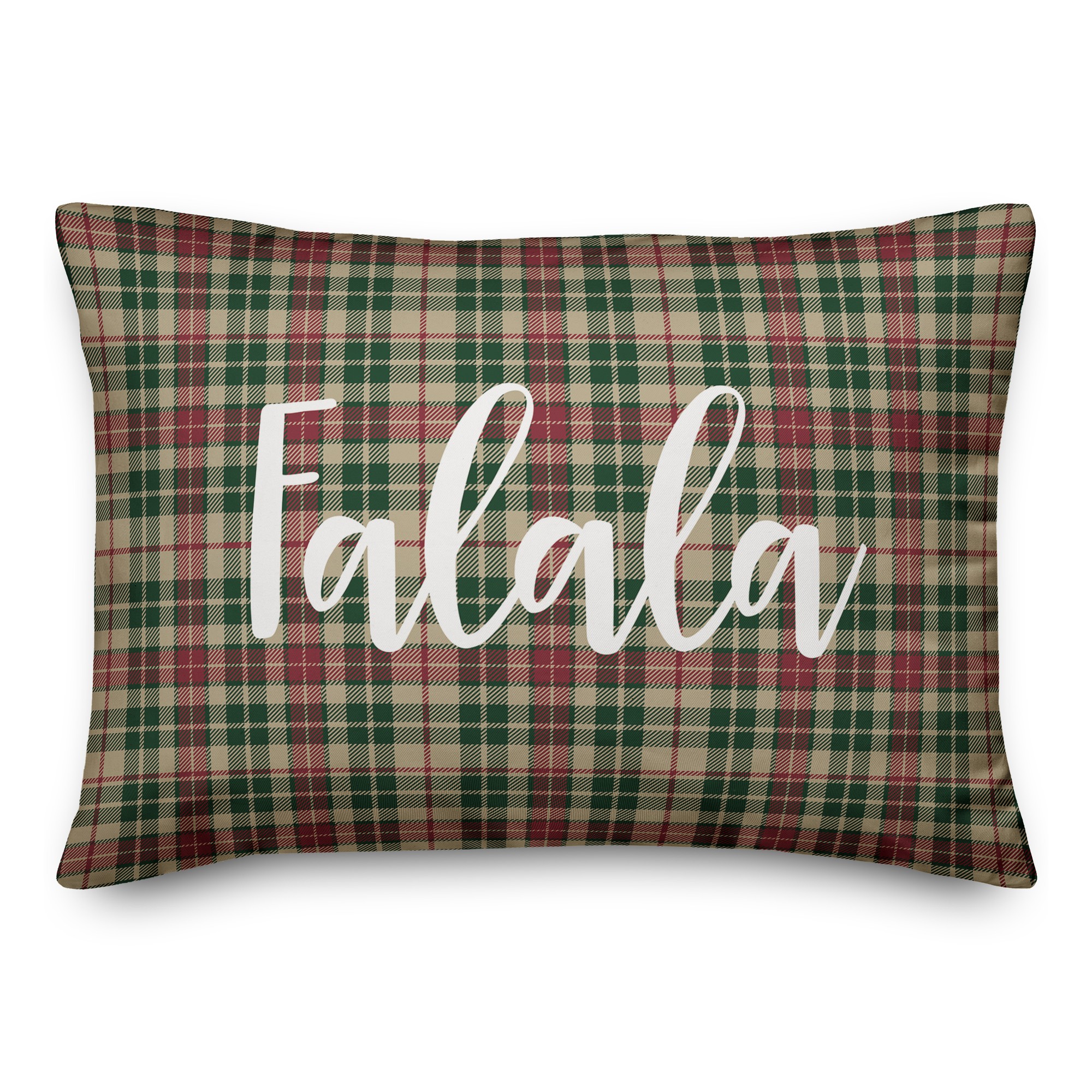 Falala in Tartan Plaid 14x20 Spun Poly Pillow