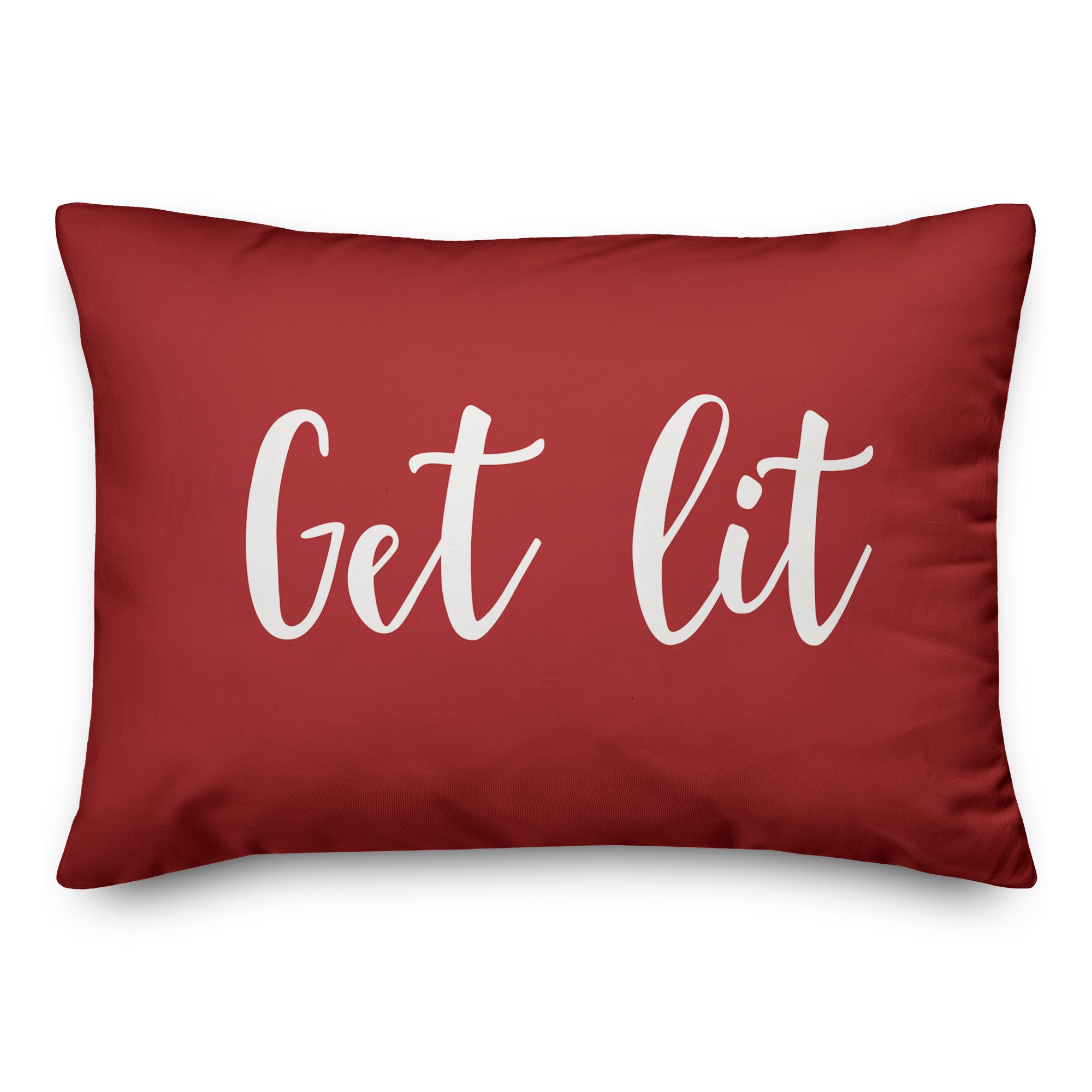 Get Lit in Red 14x20 Spun Poly Pillow