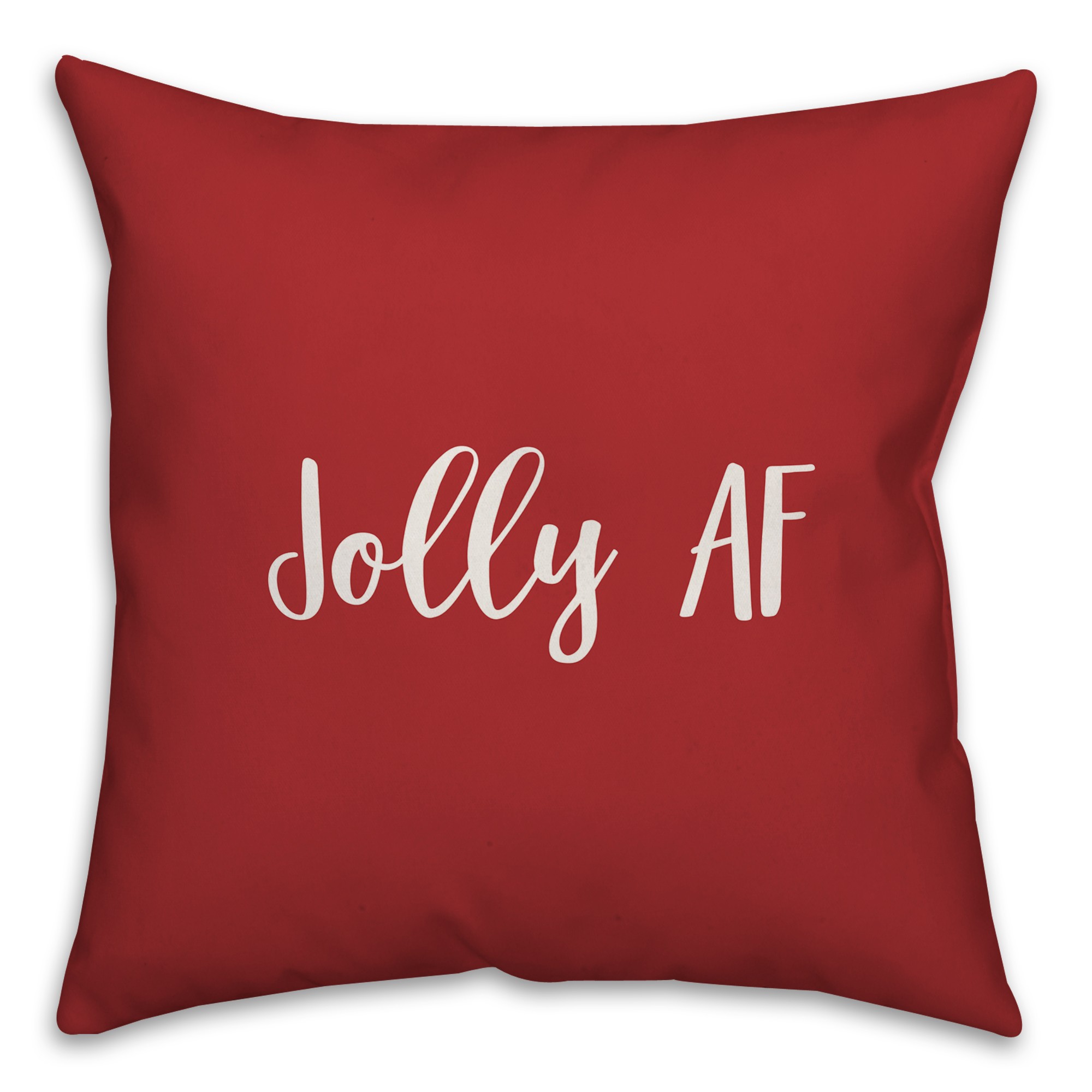 Jolly AF in Red 18x18 Spun Poly Pillow