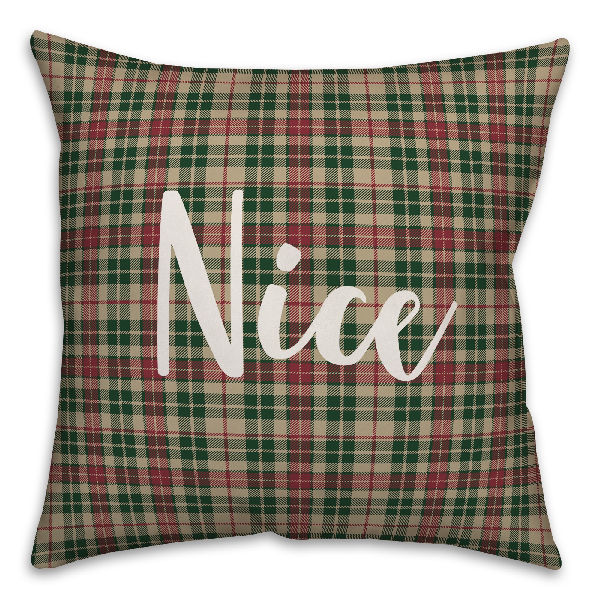 Nice in Tartan Plaid 18x18 Spun Poly Pillow