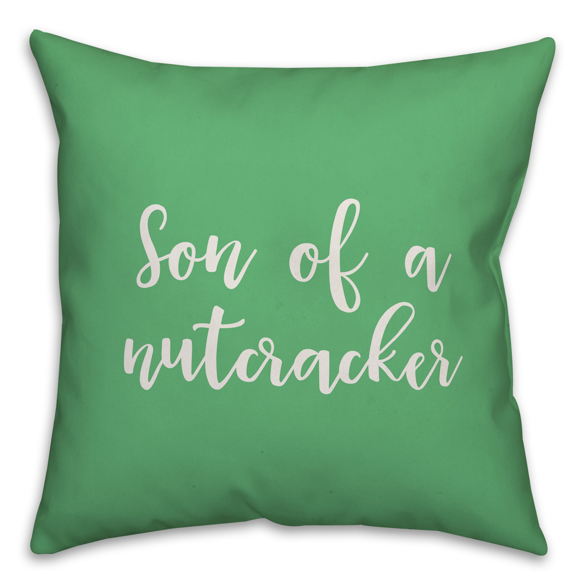 Sun Of A Nutcracker in Light Green 18x18 Spun Poly Pillow