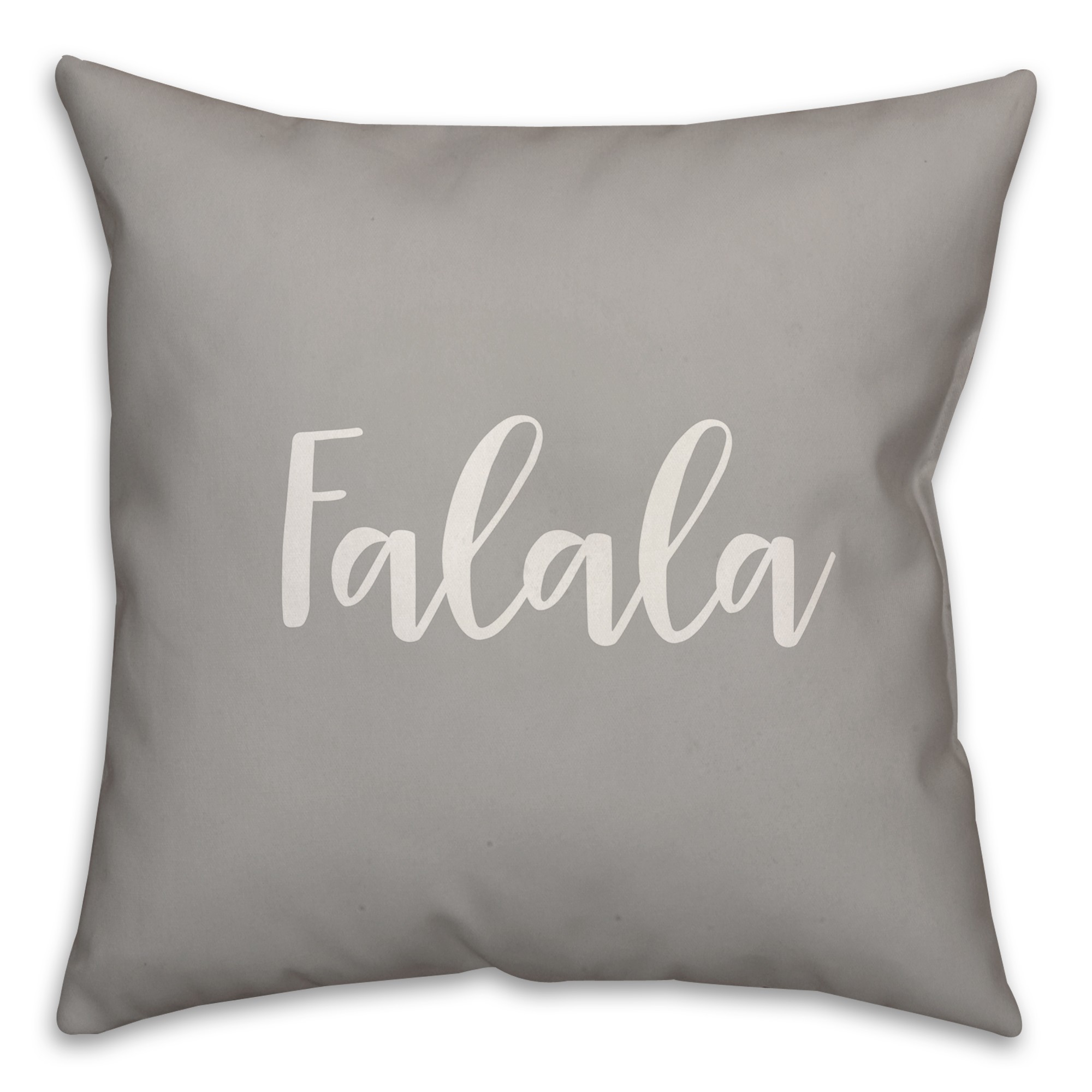 Falala in Gray 18x18 Spun Poly Pillow Cover