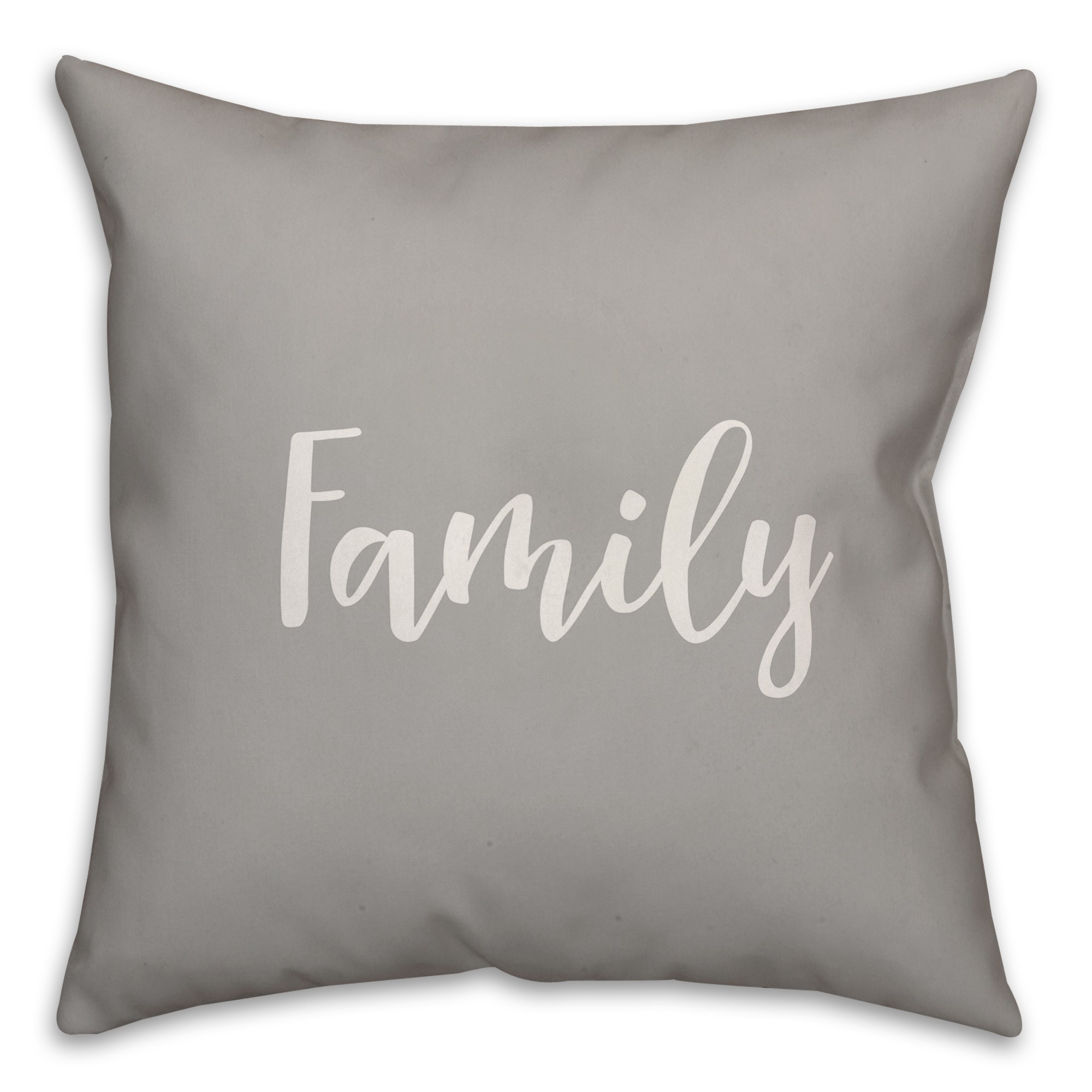 Family in Gray 18x18 Spun Poly Pillow Cover