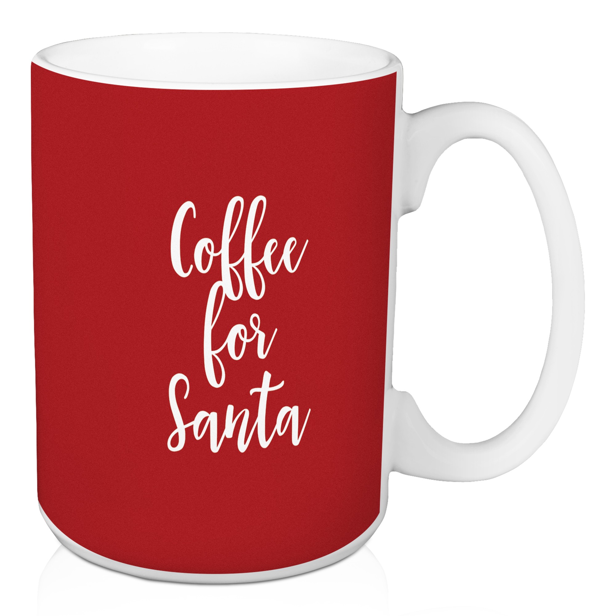Coffee For Santa in Red 15 oz Mug