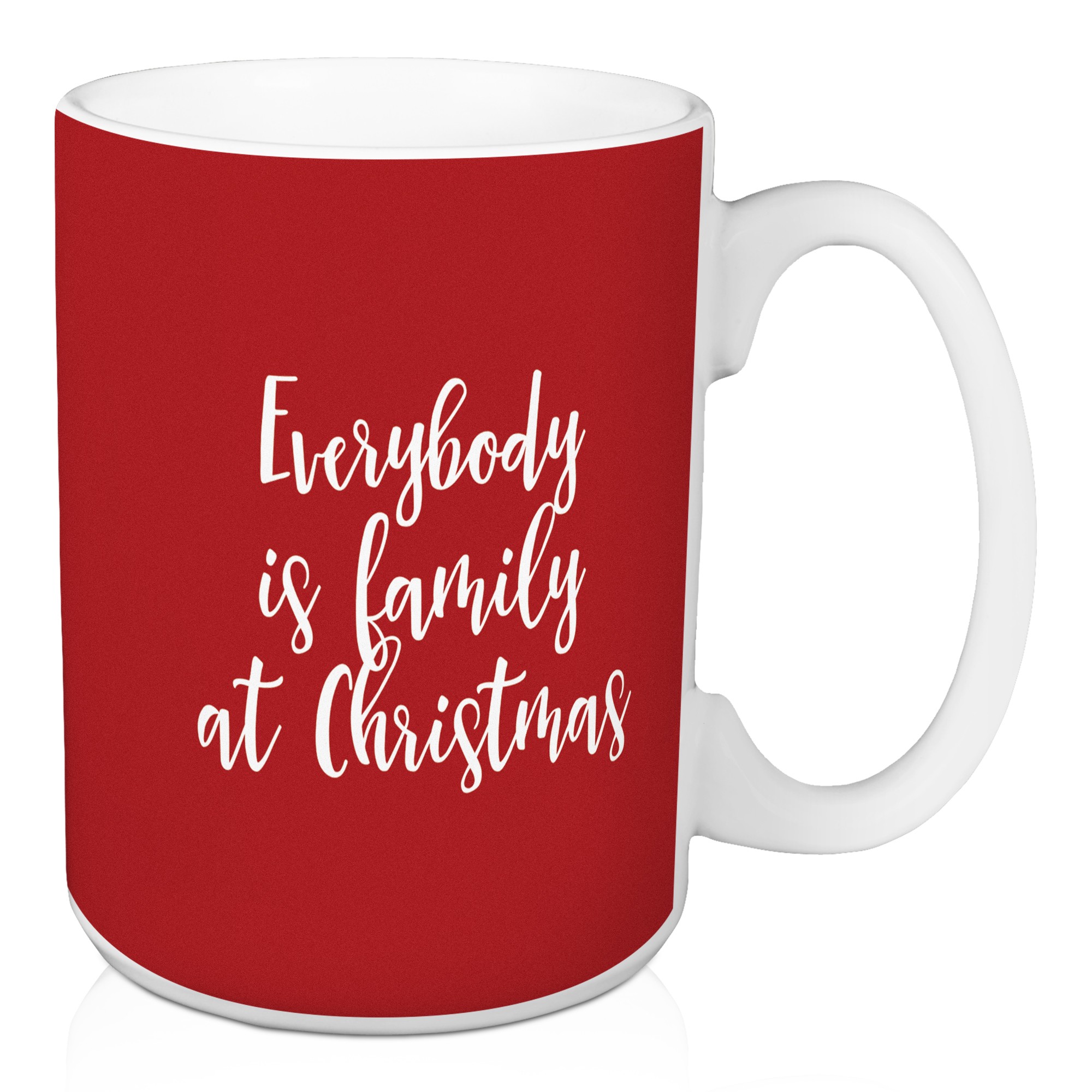 Family in Red 15 oz Mug