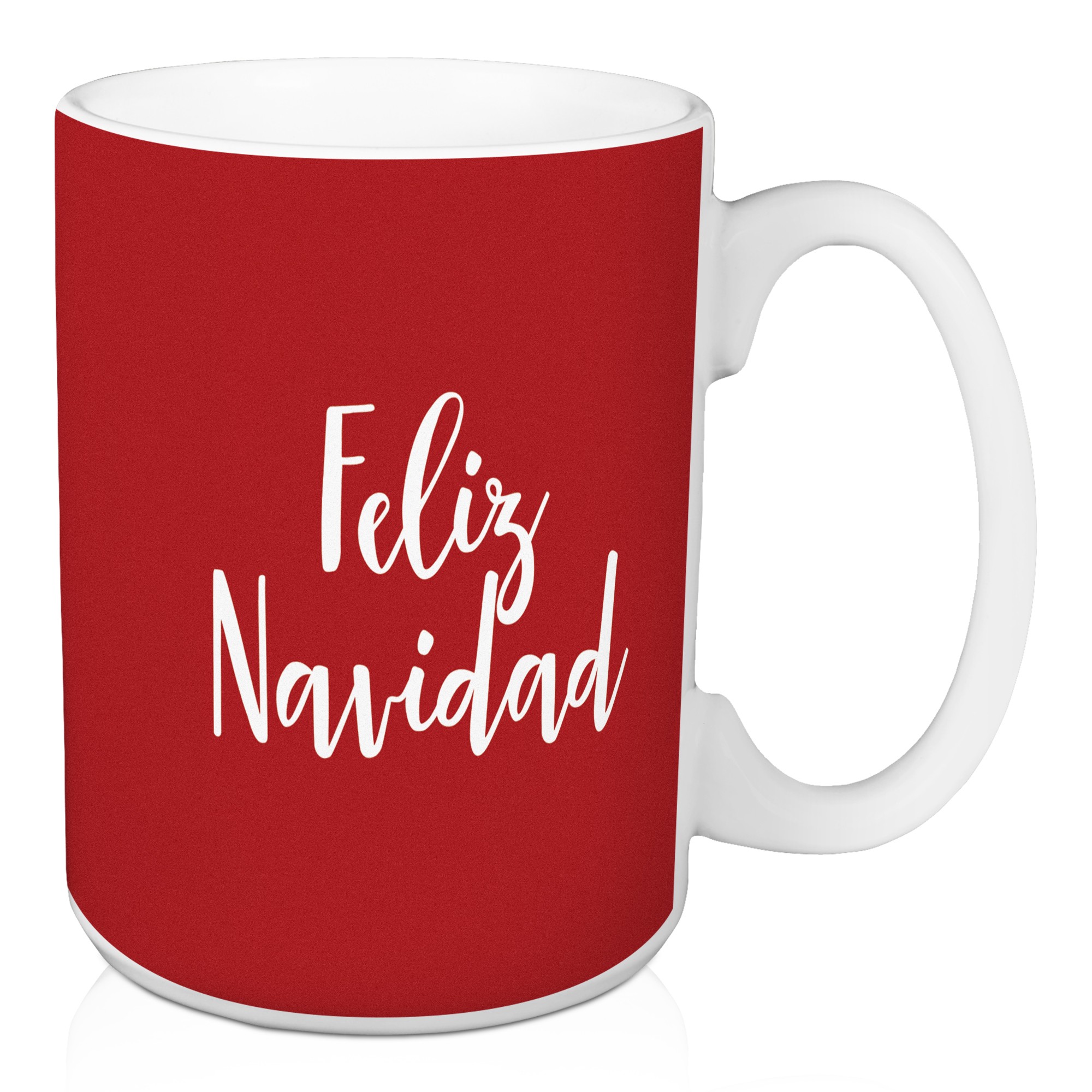 Feliz Navidad in Red 15 oz Mug