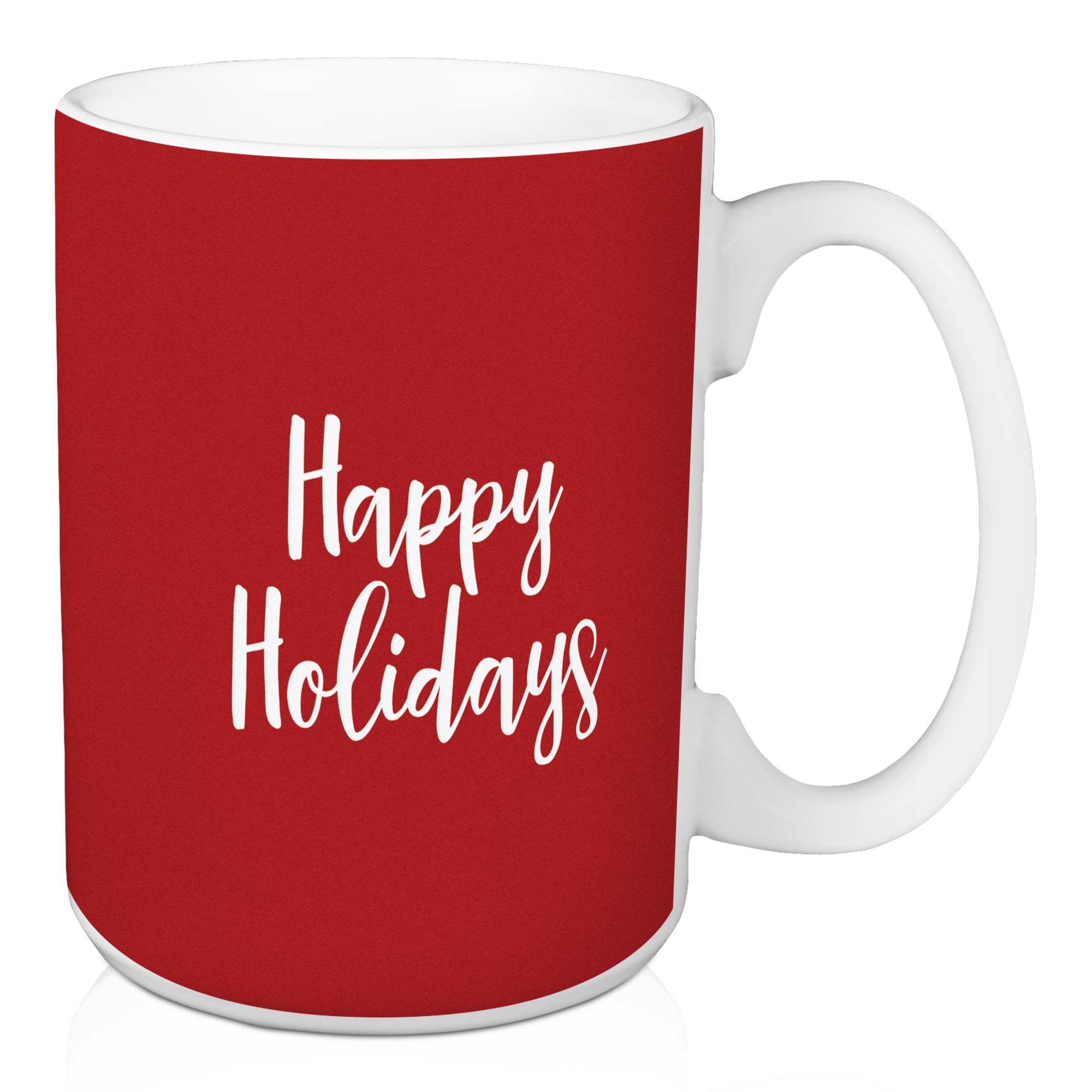 Happy Holidays in Red 15 oz Mug