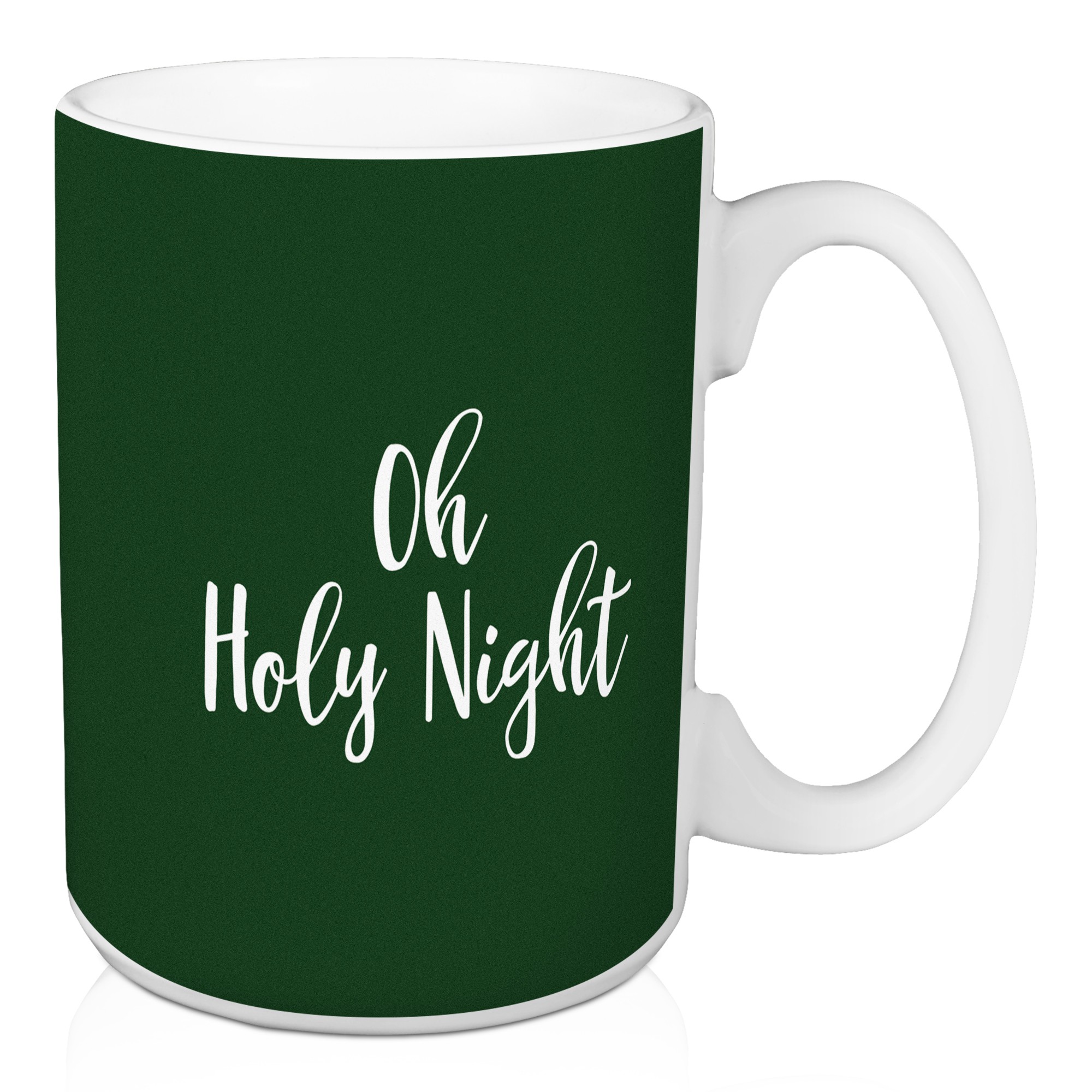 Oh Holy Night in Dark Green 15 oz Mug
