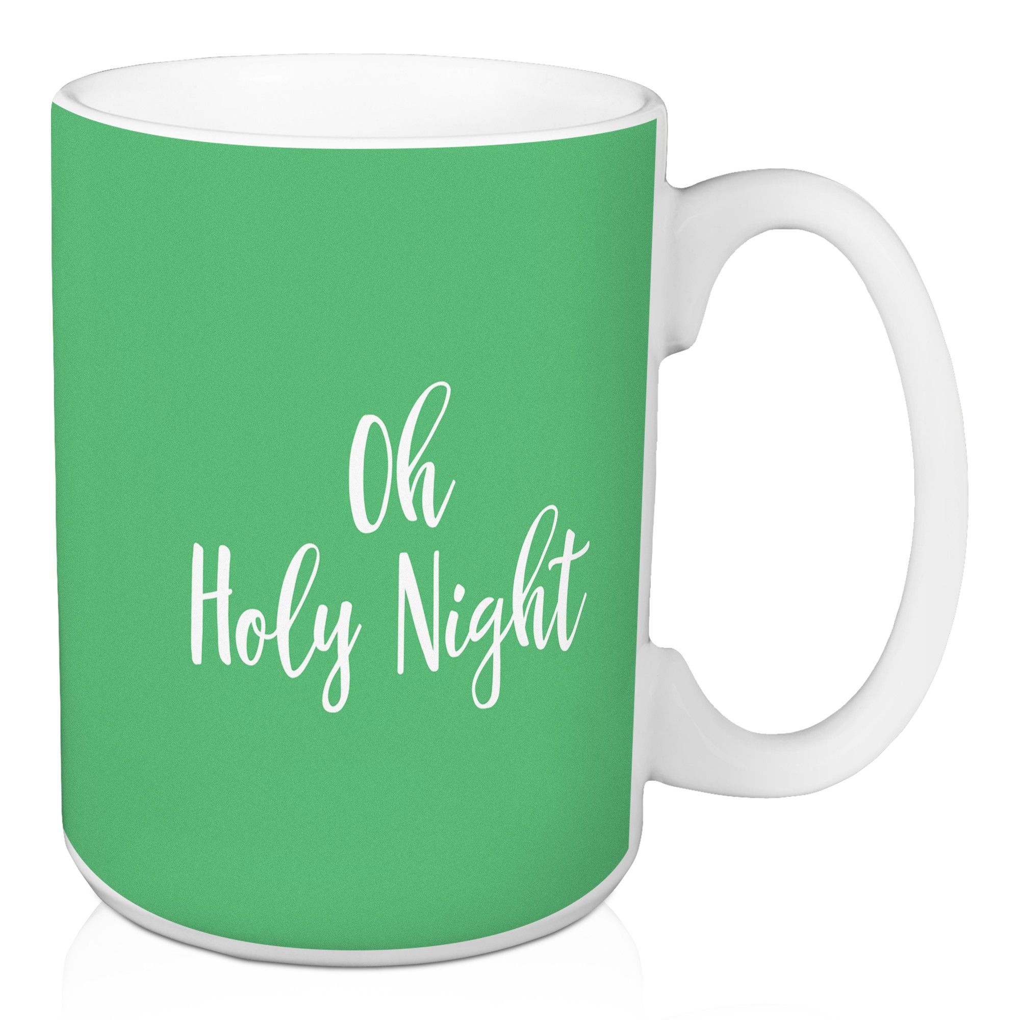 Oh Holy Night in Light Green 15 oz Mug