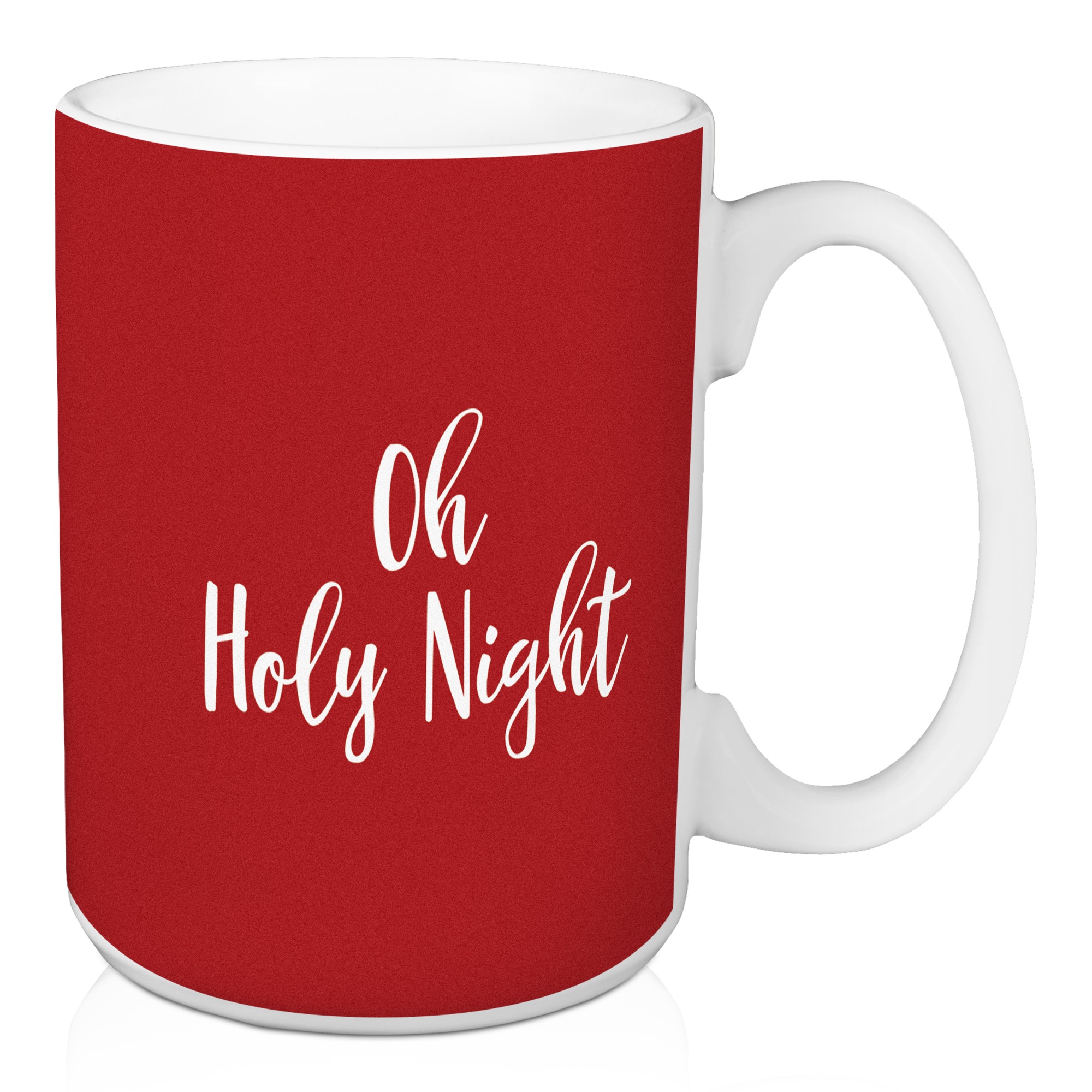 Oh Holy Night in Red 15 oz Mug