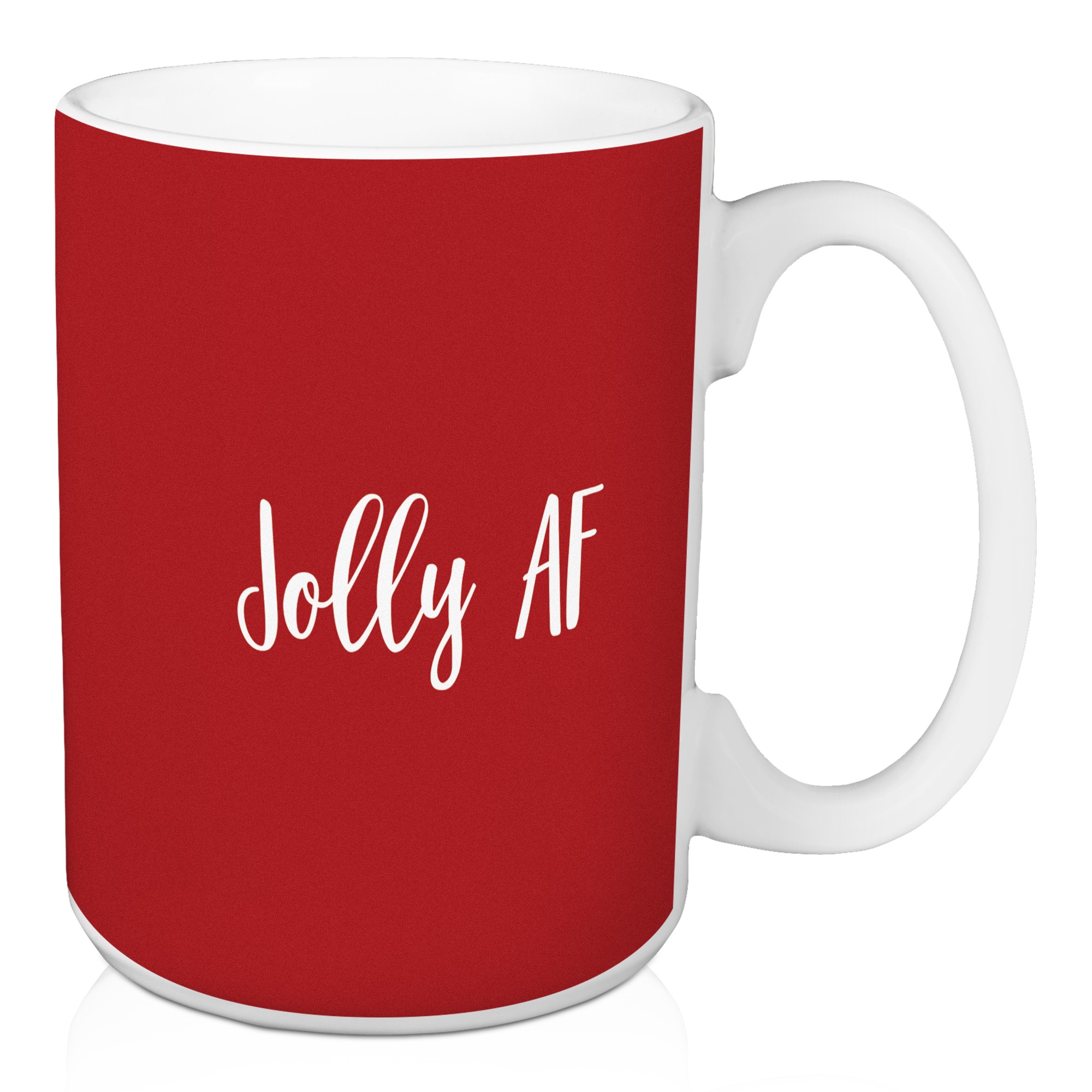 Jolly AF in Red 15 oz Mug
