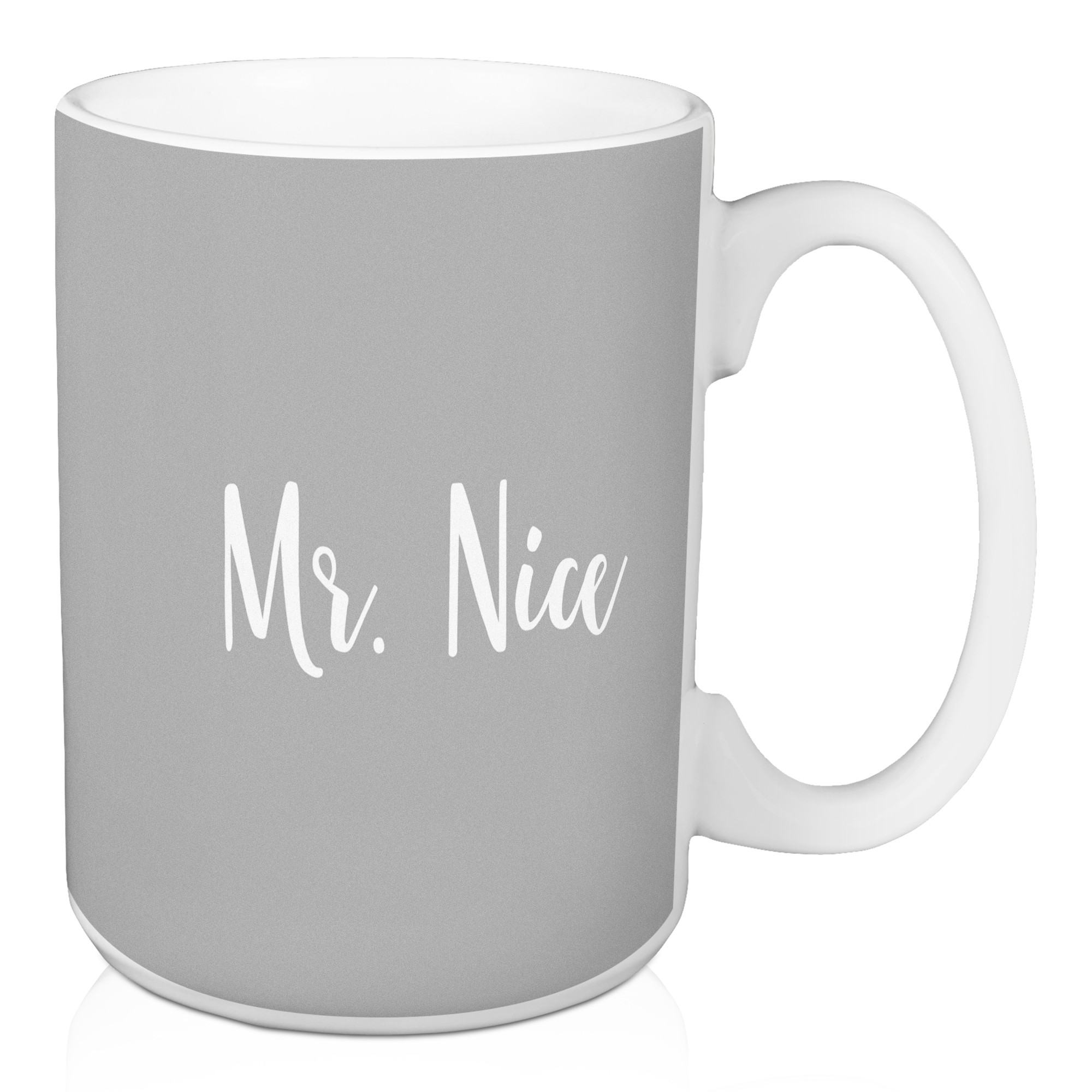 Mr. Nice in Gray 15 oz Mug