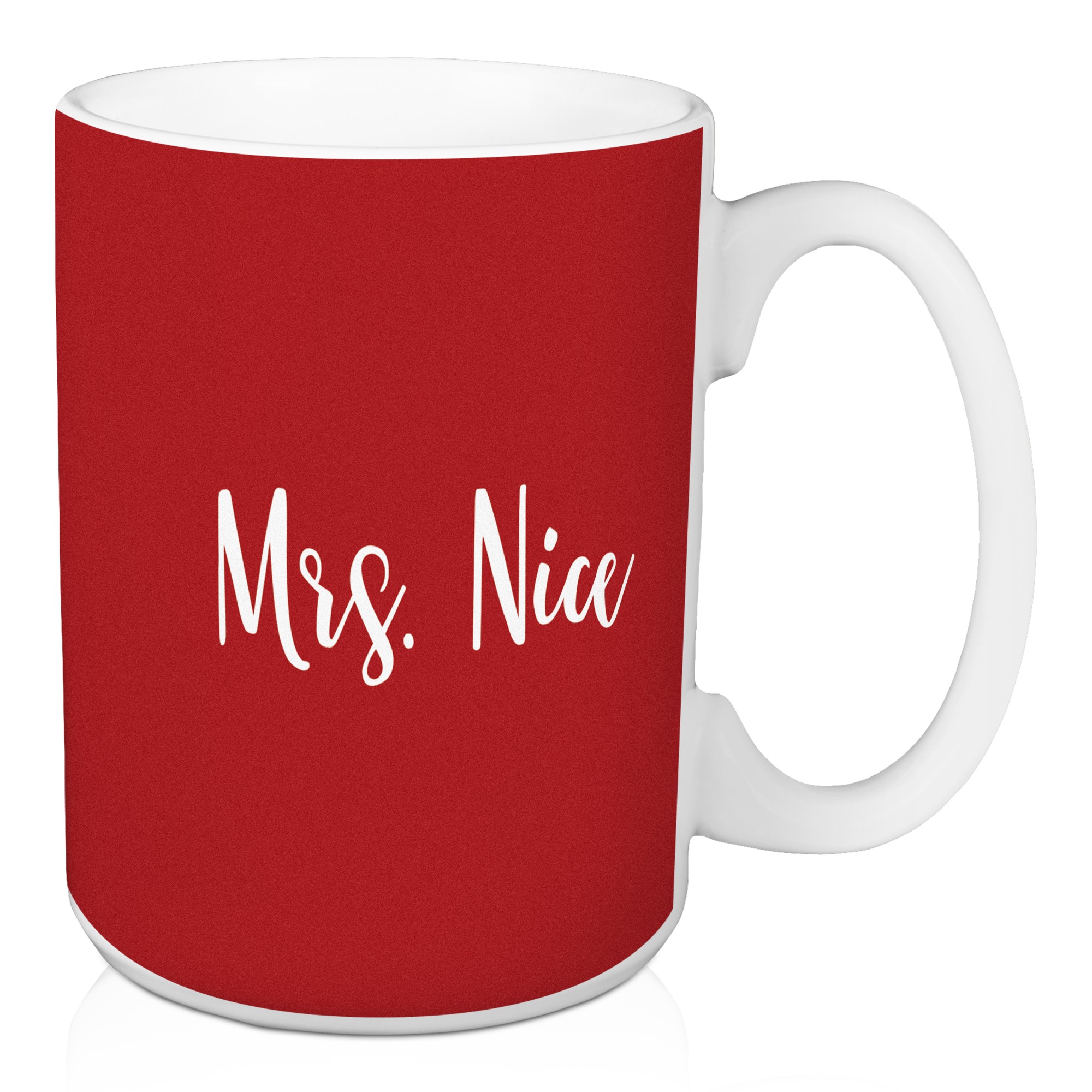 Mrs. Nice in Red 15 oz Mug