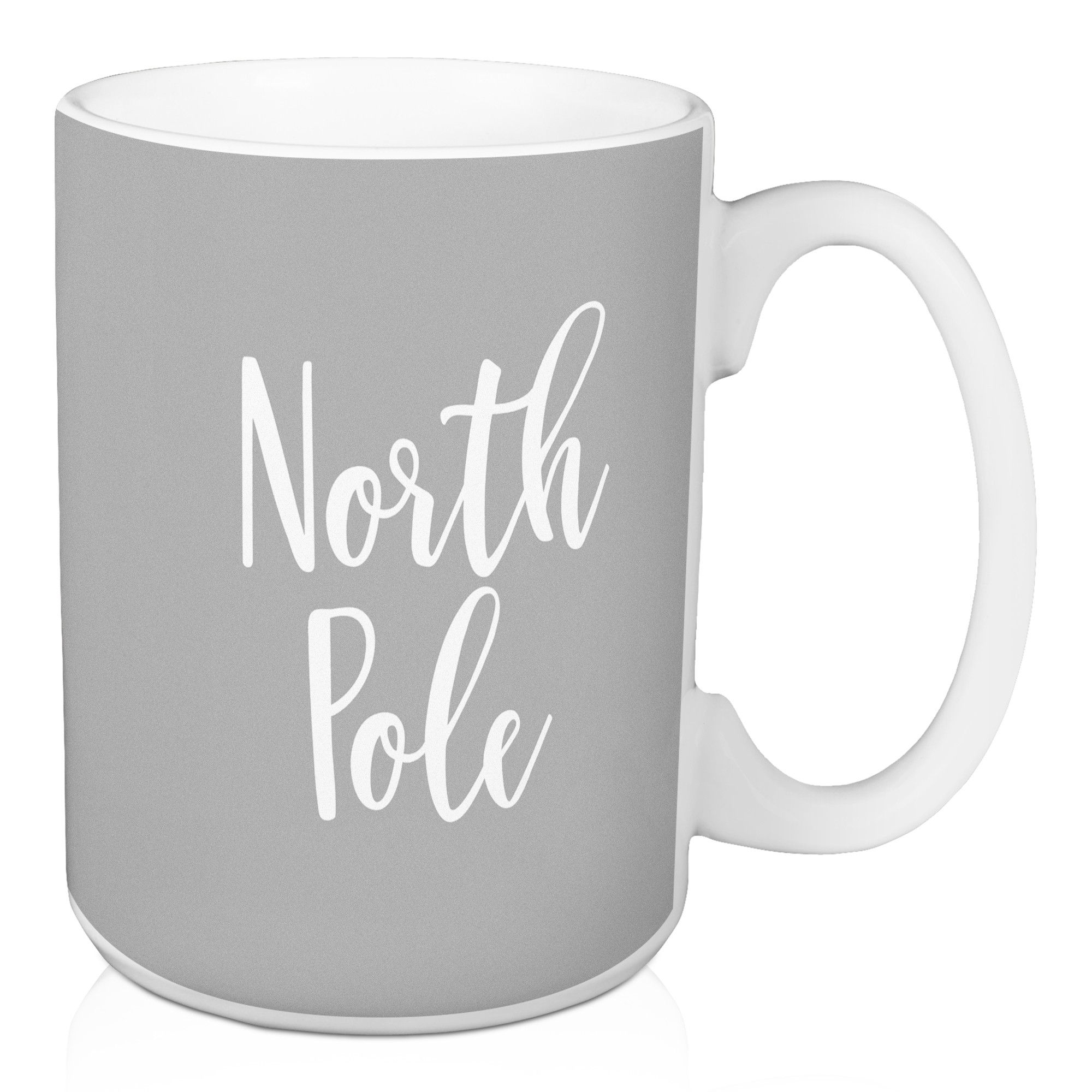 North Pole in Gray 15 oz Mug