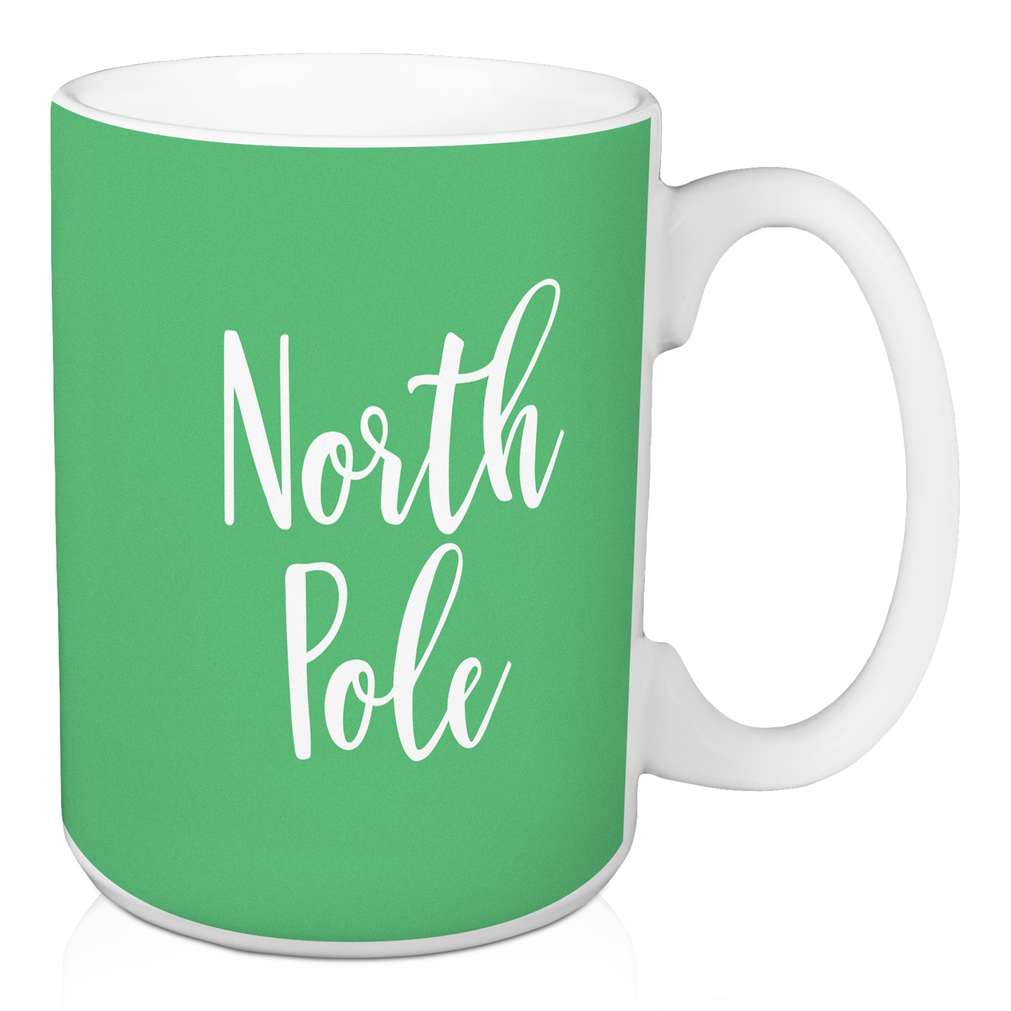 North Pole in Light Green 15 oz Mug
