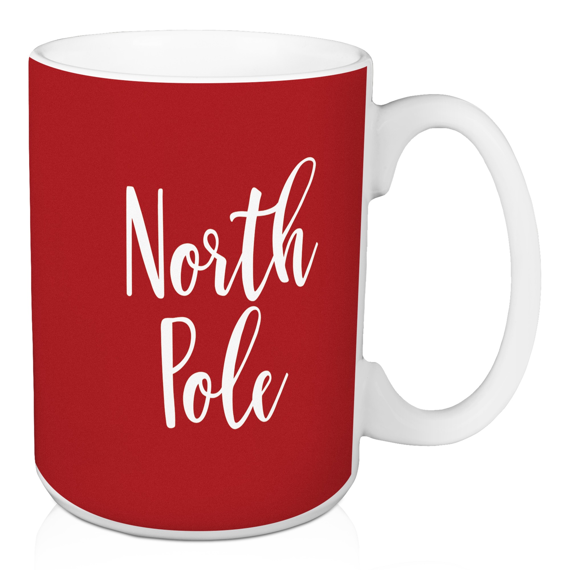 North Pole in Red 15 oz Mug