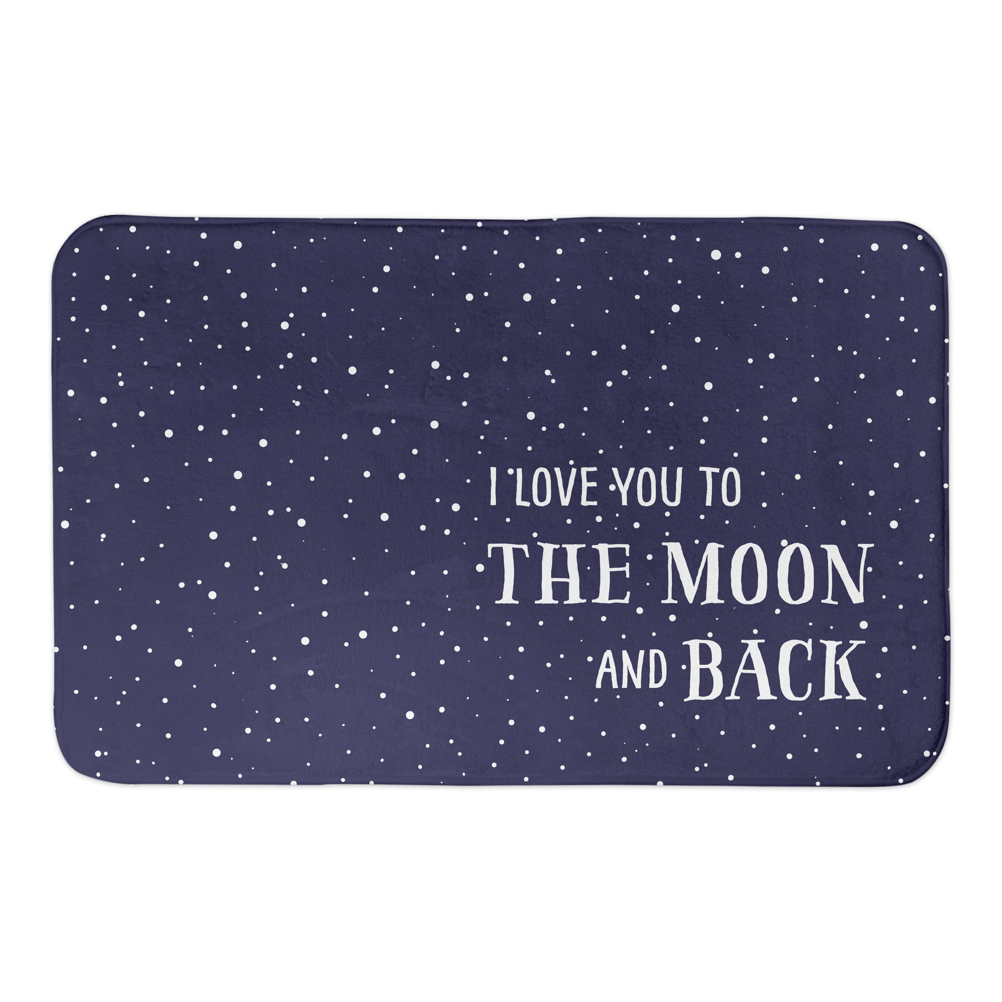 I Love You to the Moon and Back 34x21 Bath Mat