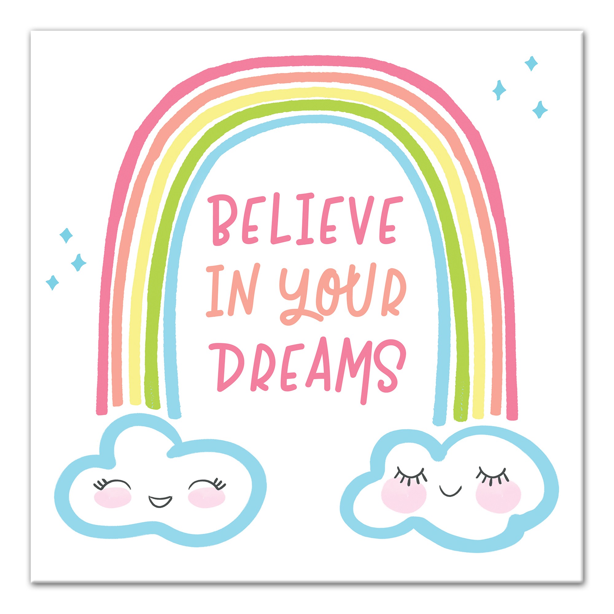 Believe In Your Dreams 12x12 Canvas Wall Art