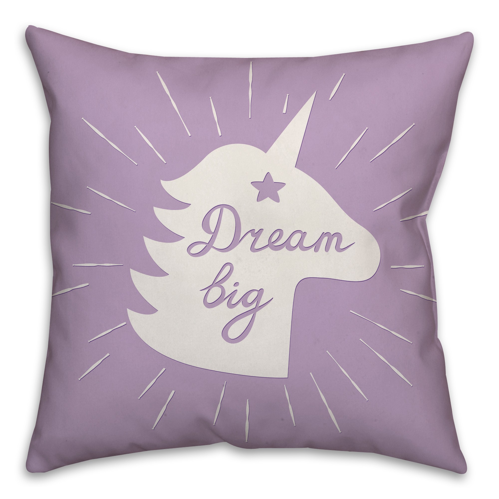 Dream Big Unicorn 16x16 Spun Poly Pillow